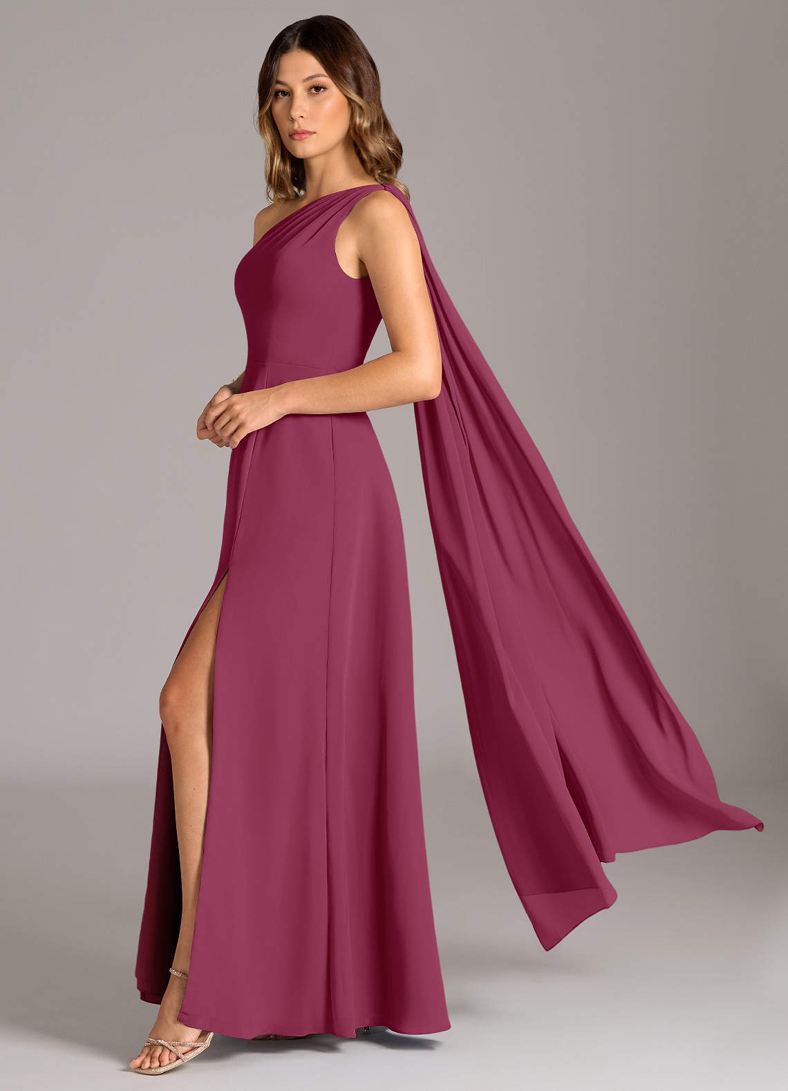 dark pink bridesmaid dresses uk Leron Simple Sweetheart Pleated Lace Up Chiffon Bridesmaid Dresses –  Cathnina.co.uk main image 1