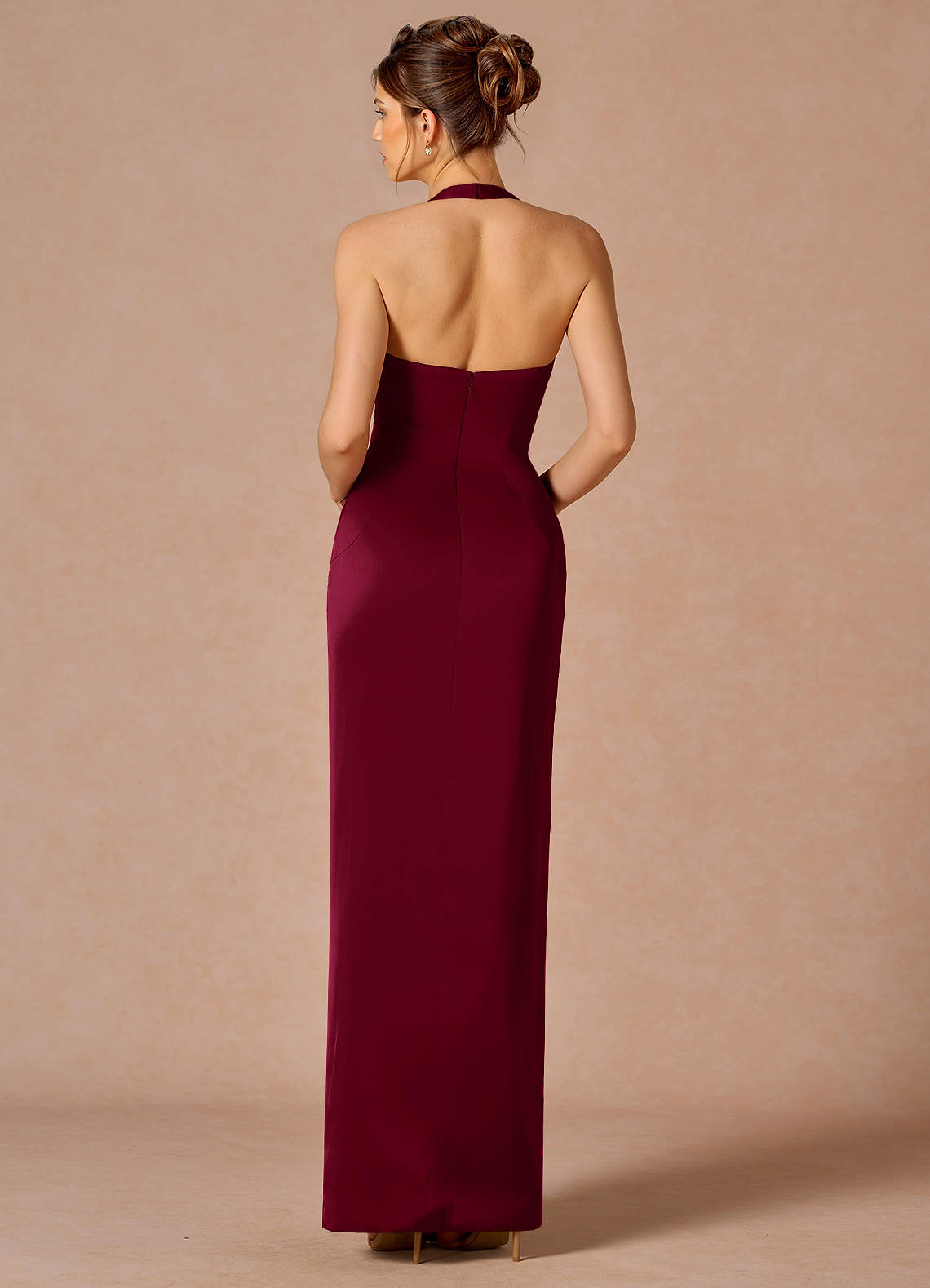 Lilibeth Merlot Maxi Dress Ready to Ship | Azazie