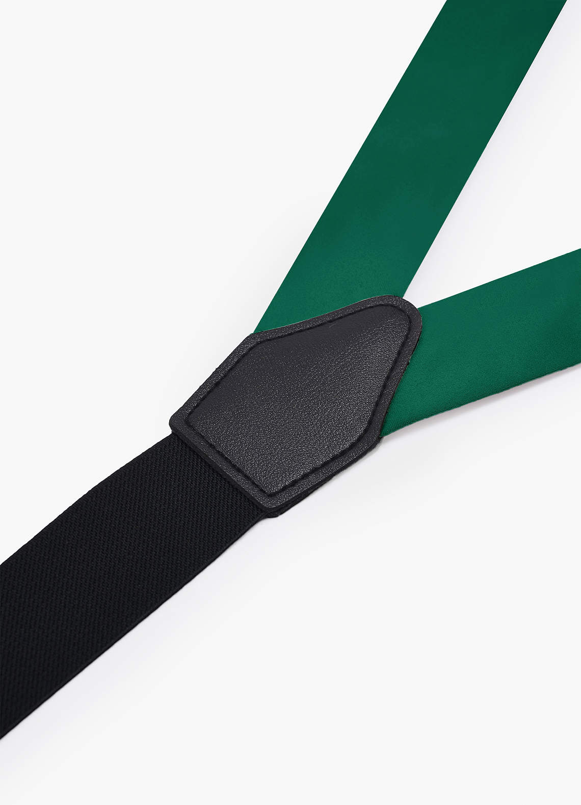 front Matte Satin Button-End Tuxedo Suspenders