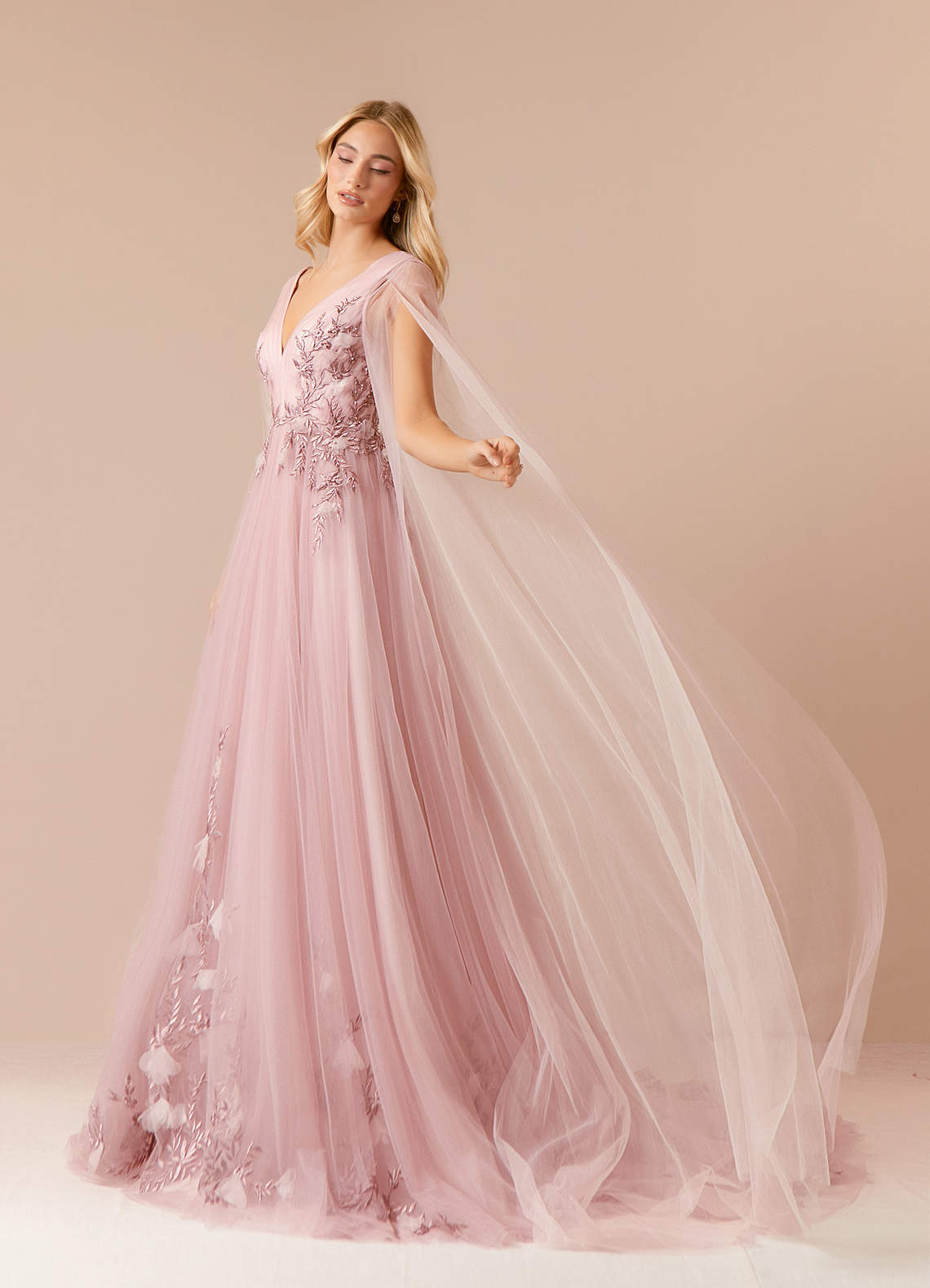 Azazie Seraphine Wedding Dresses A-Line Sequins Tulle Chapel Train Dress image1
