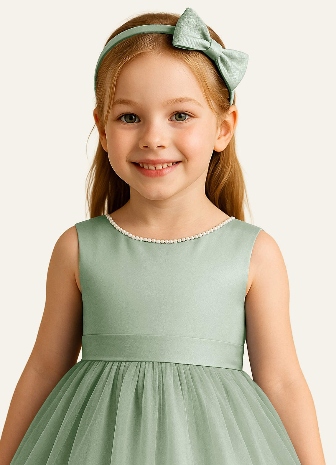 front Girls Satin Headband