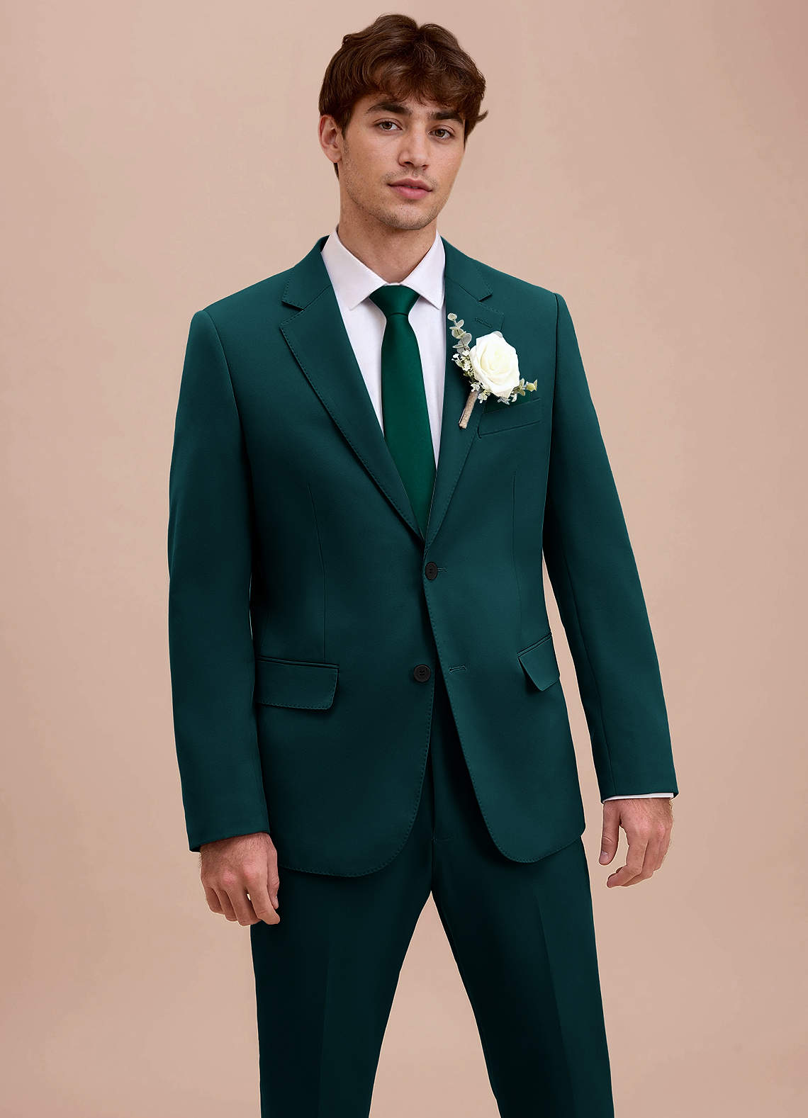 front Ethan Pine Refined Weave Suit Jacket