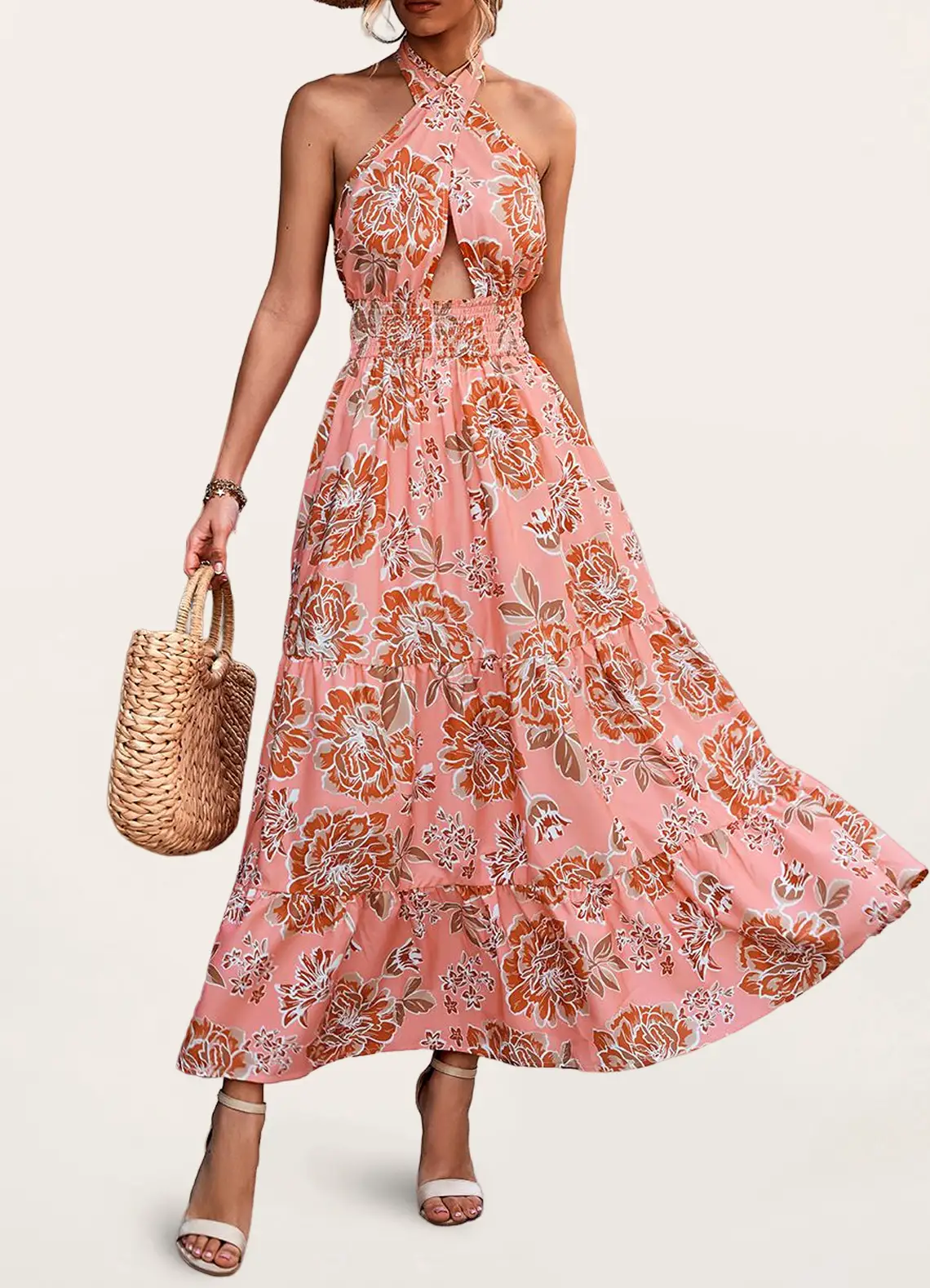 Feeling Like Forever Fuchsia Floral Print Maxi Dress Dresses | Azazie