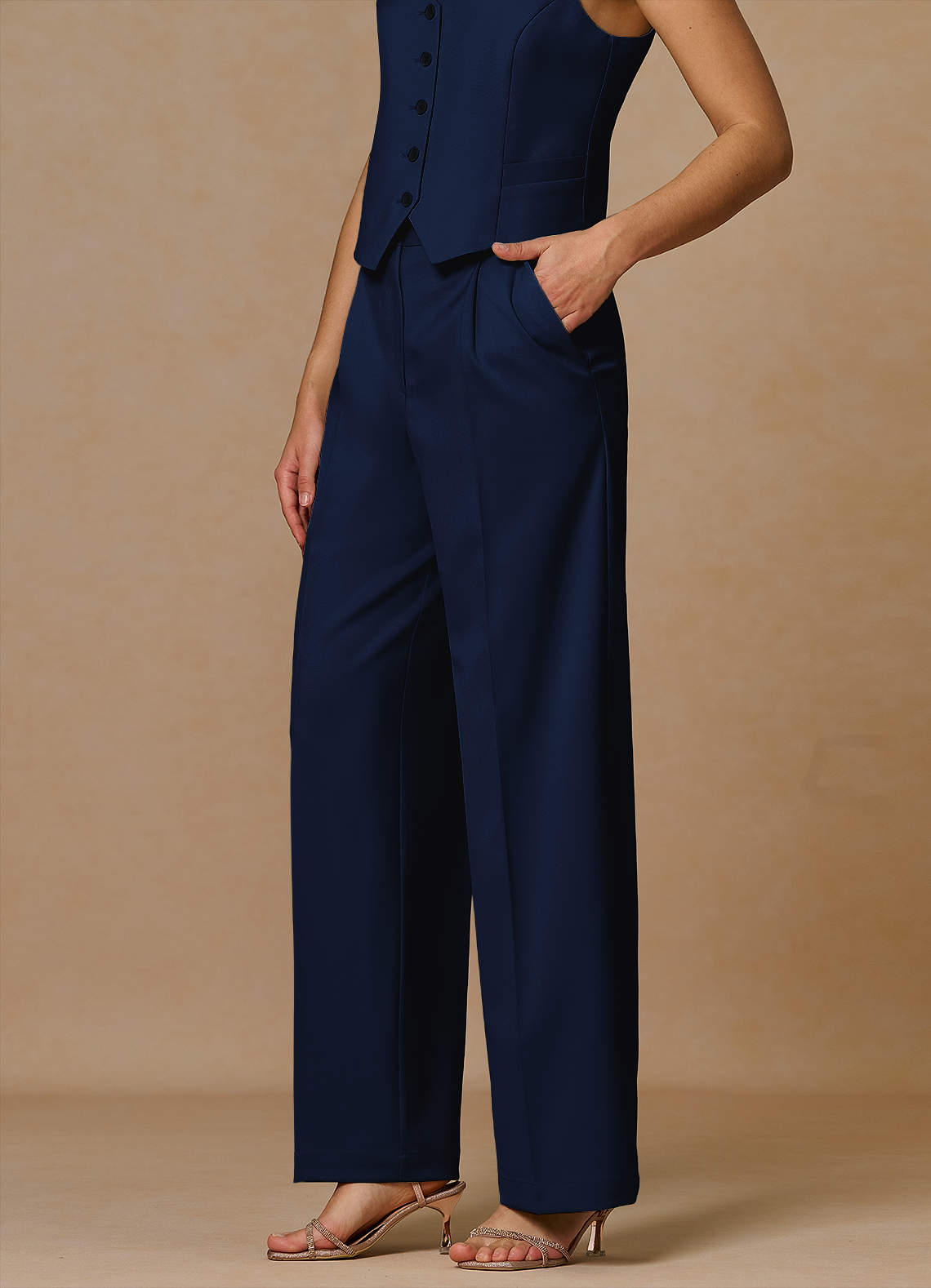 front Rowan Blau Performance-Hose mit raffiniertem Gewebe