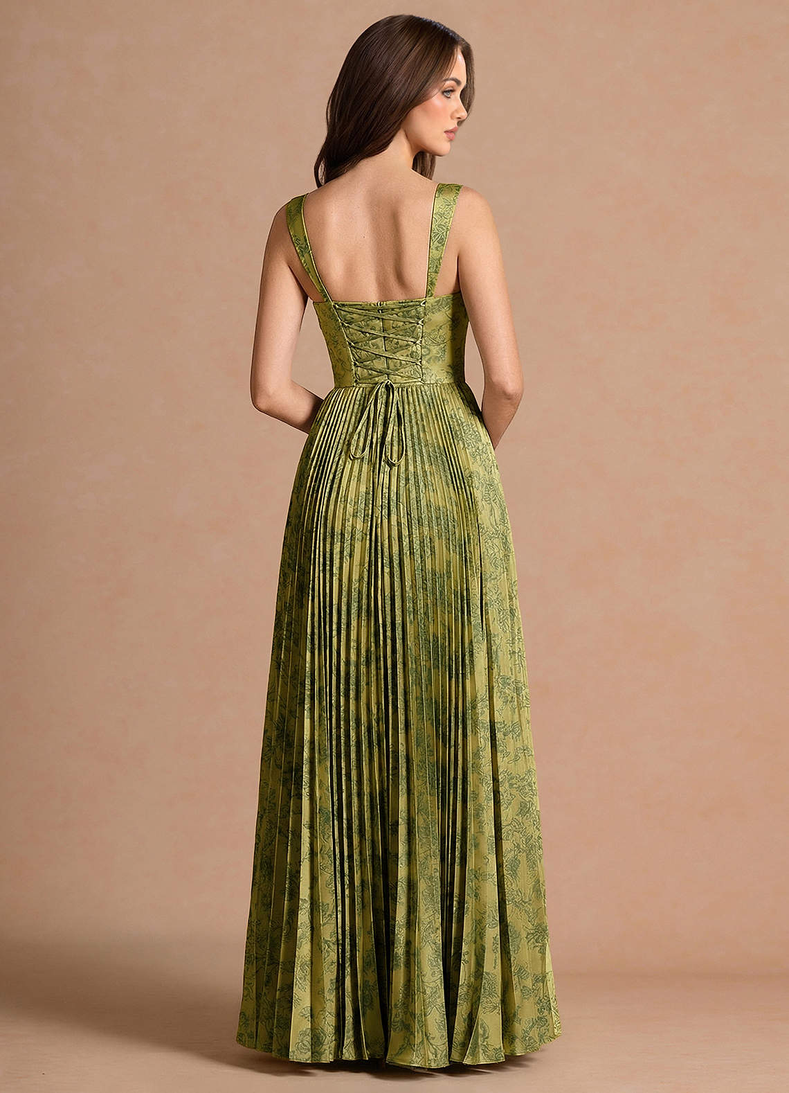Isonelle Moss Navy Maxi Dress image1