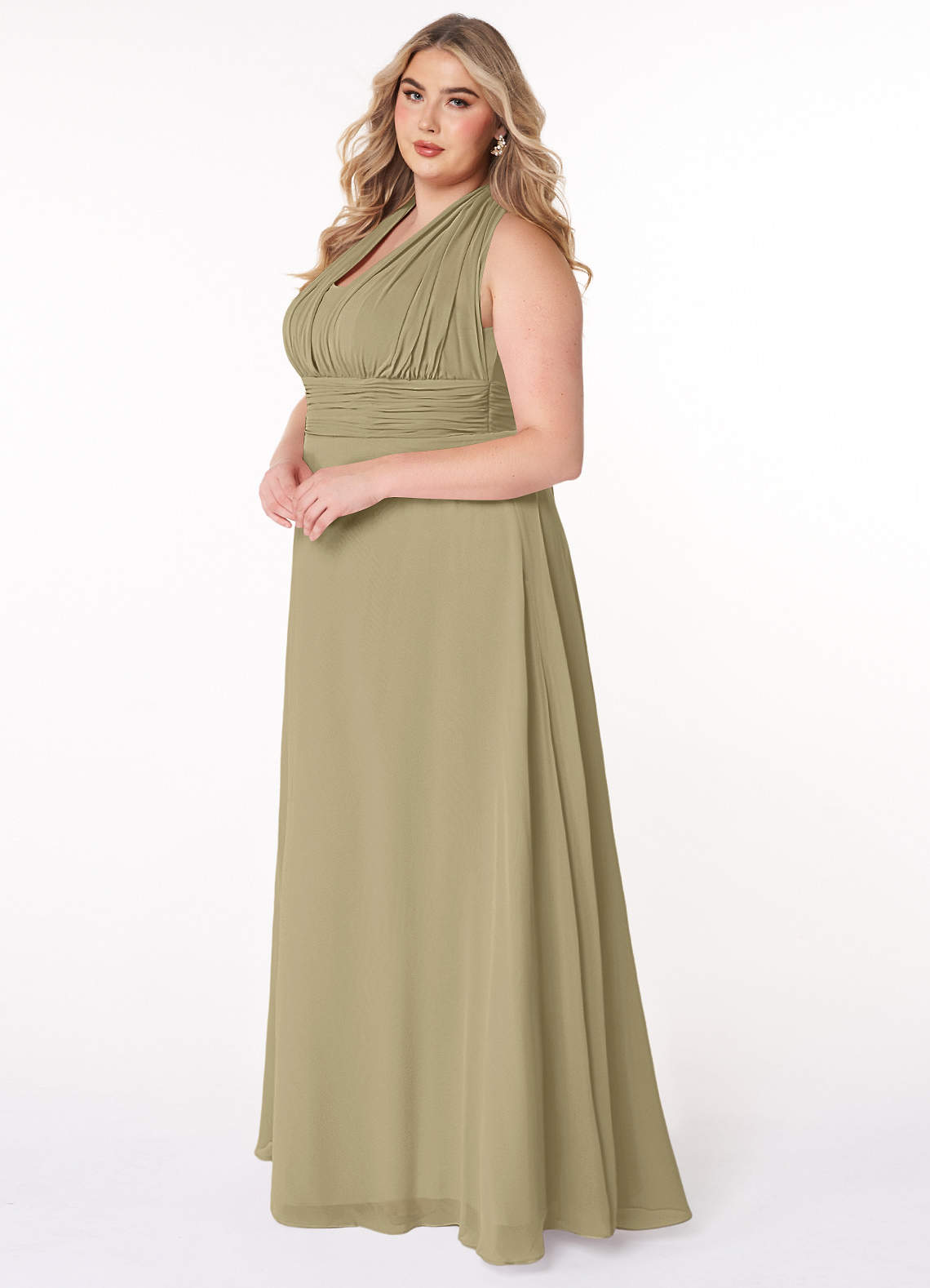 size 20 bridesmaid dresses Sheath-Column Satin Plus Size Bridesmaid Dresses with Sleeves COCOMELODYCB0505PS, Hunter Green main image 1