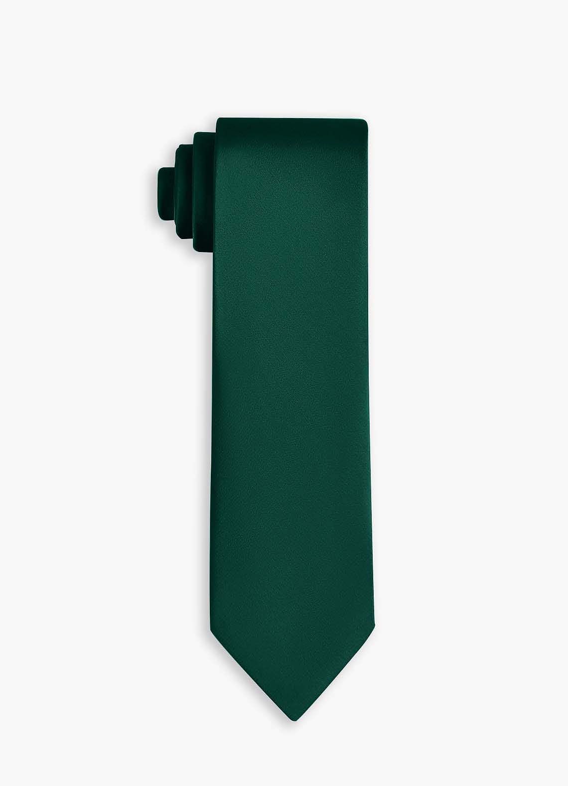 front Stretch Satin Wide Tie