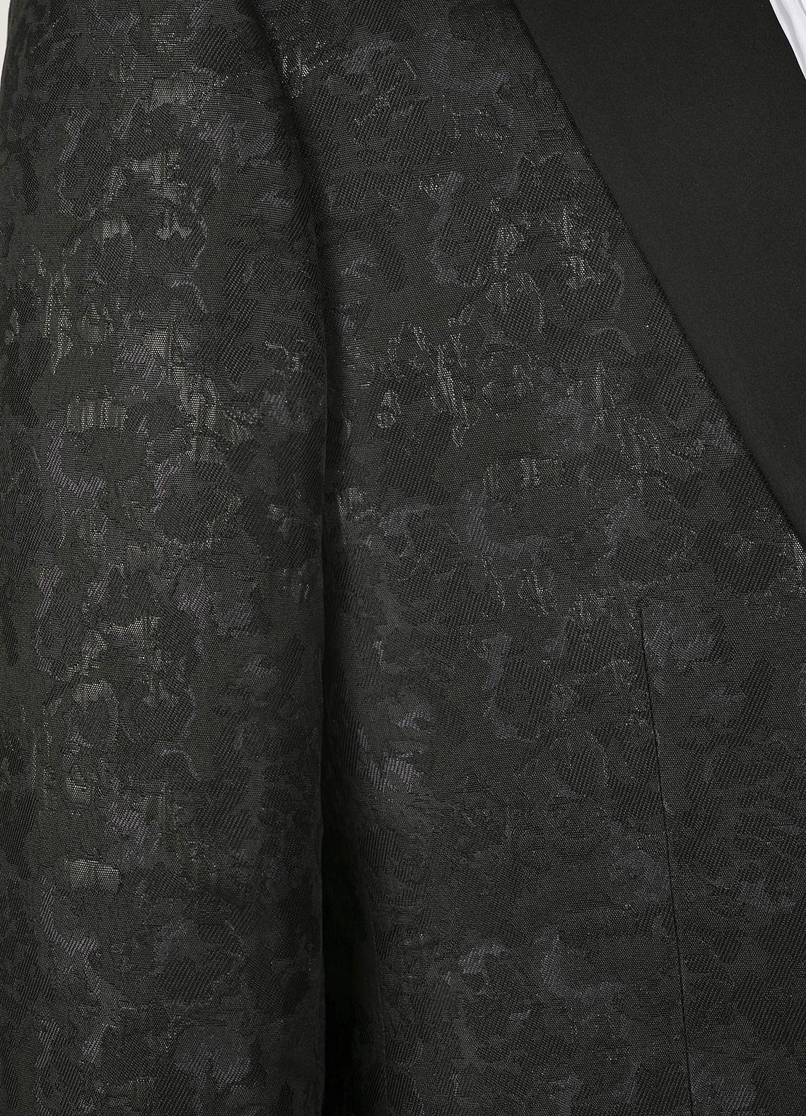 front Joseph Black Formal Jacquard Peak Lapel Tuxedo Jacket