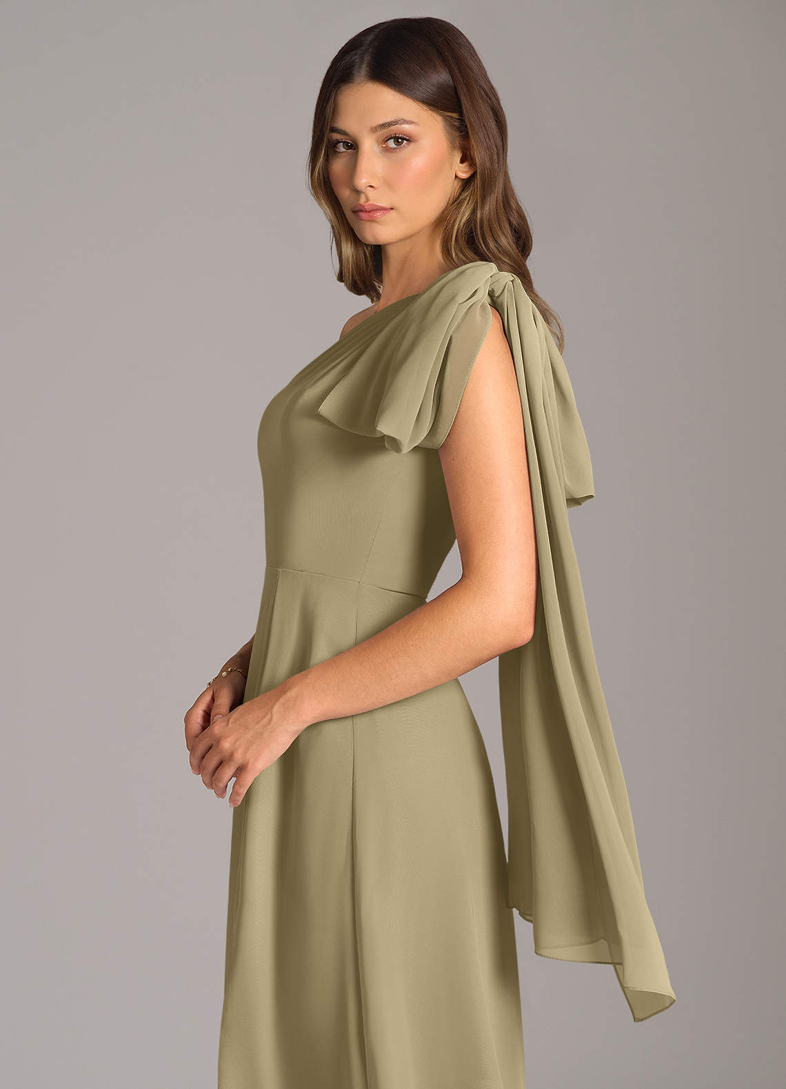 azazie moss green dress Azazie Sue