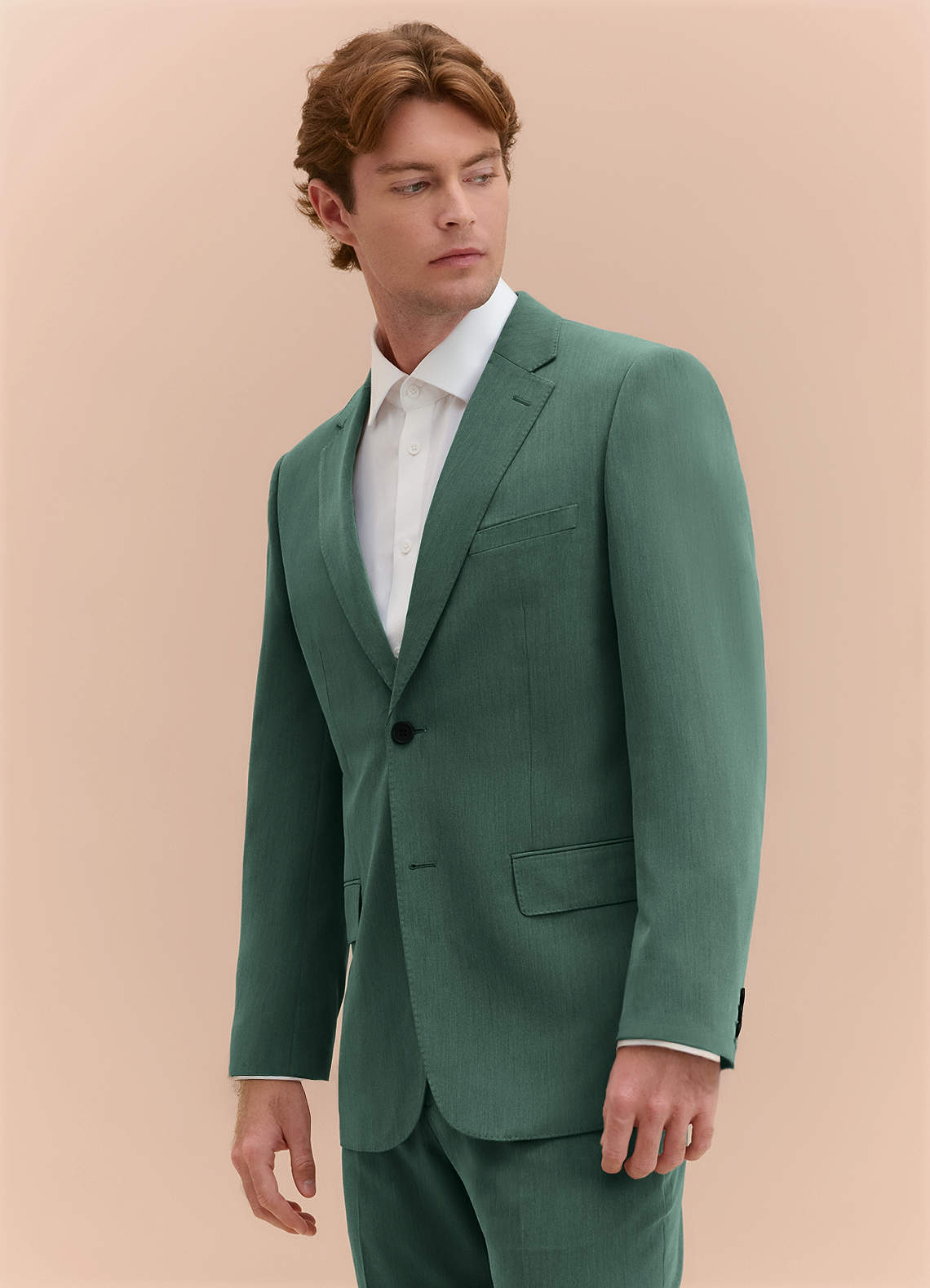 William Eucalyptus Comfort Blend Suit Jacket | Slim Regular Suit