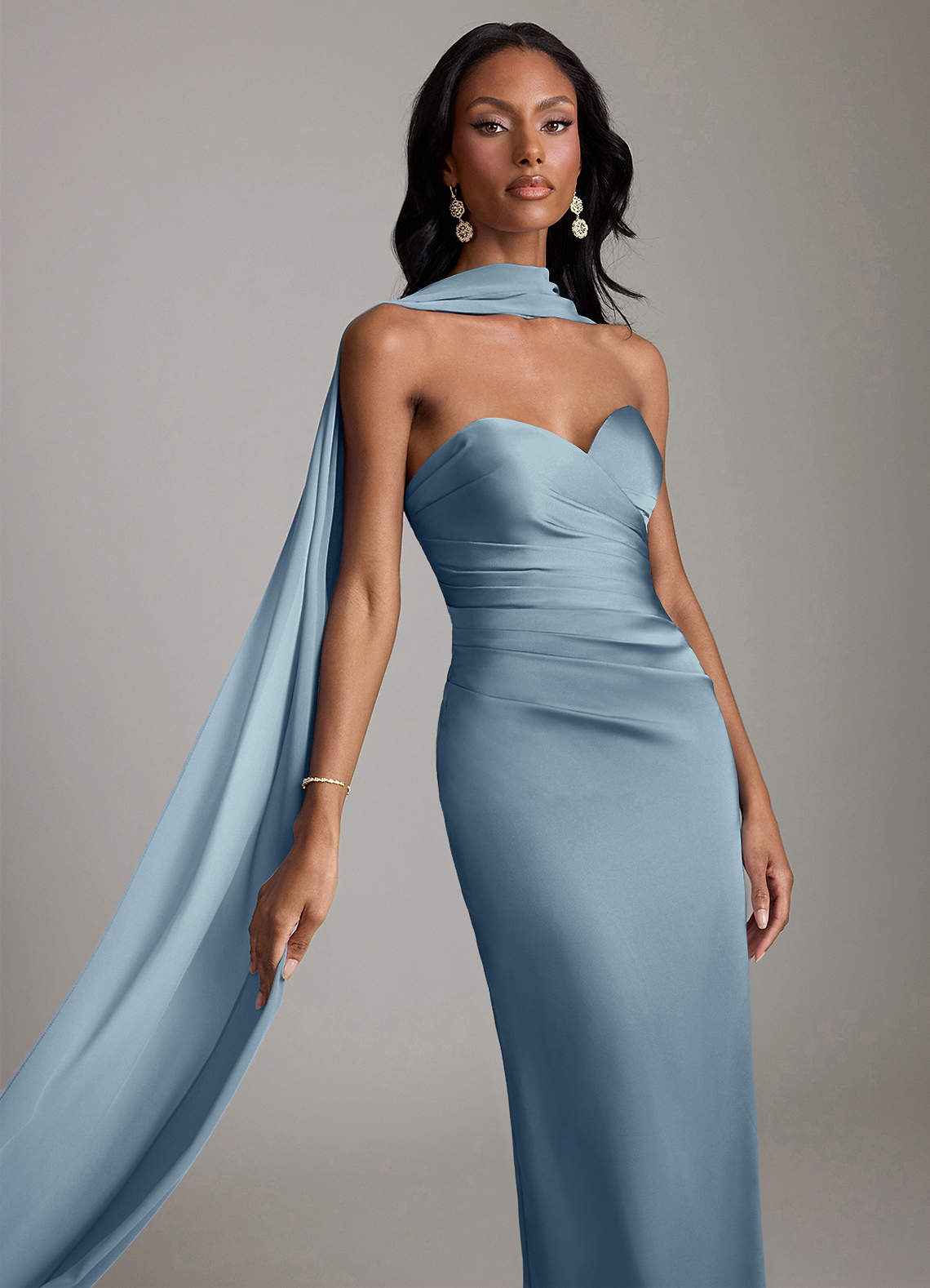 blue strapless bridesmaid dresses Azazie Sonora Black Halter Neck Silk *badge*Best Seller*badge* Package Contents Color:BABY PINK