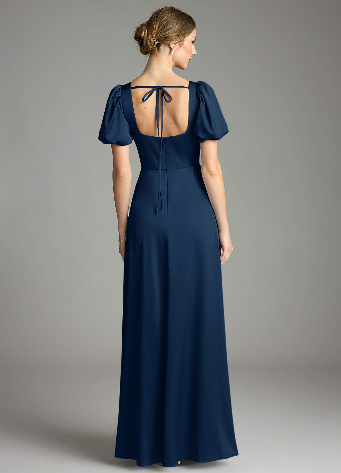 shona joy navy bridesmaid dress Shona Joy - Campbell Ruffle Draped Maxi Dress - Midnight