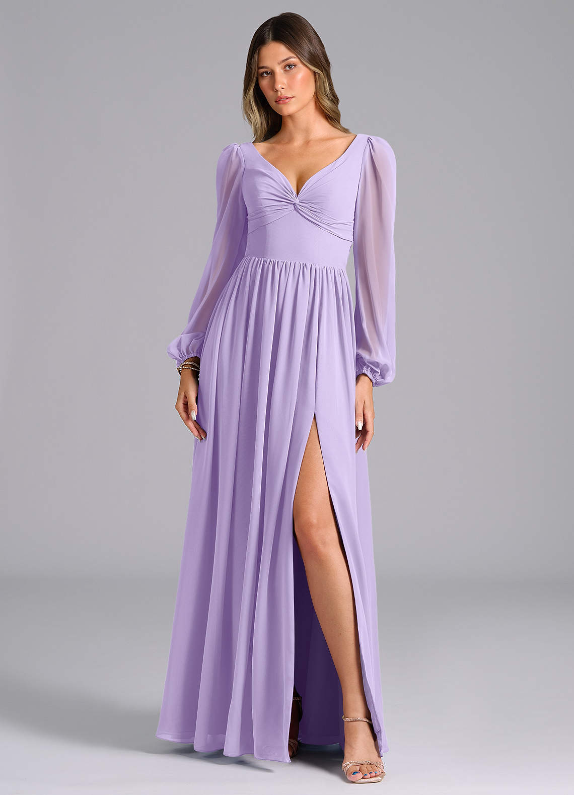 chinese dress ladies A Line Floor Length Chiffon Bridesmaid Dresses Pockets Bateau Appliqued Cap Sleeve COCOMELODY CB0248, Veiled Rose main image 0