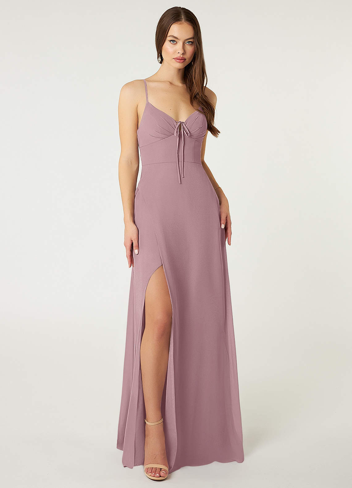 Azazie Minie Dusty Rose Bridesmaid Dresses Azazie DE