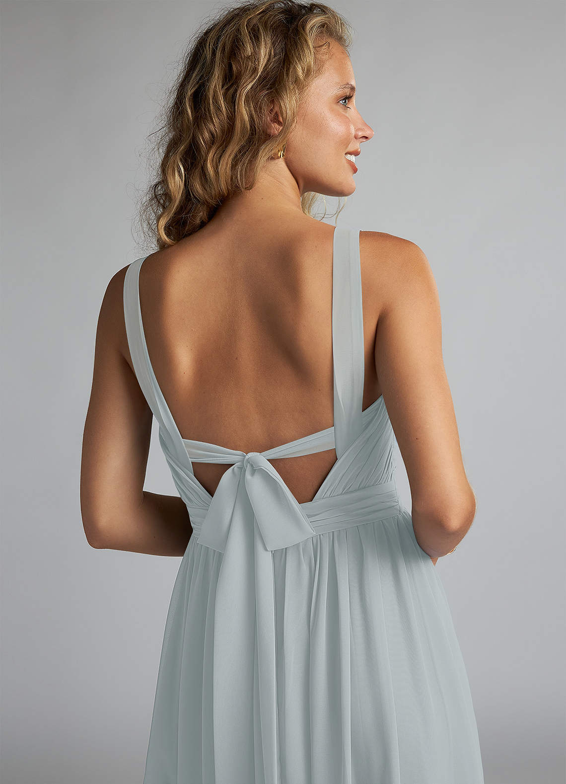 Azazie Aziza Dolphin Grey Chiffon Bridesmaid Dresses | Azazie Azazie Aziza Dolphin Grey Chiffon Bridesmaid Dresses | Azazie