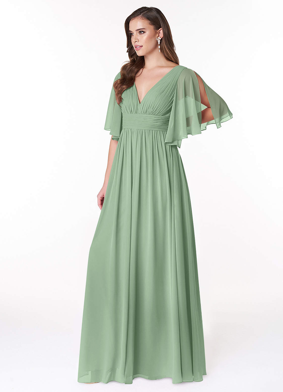 Azazie Temeka Matcha Bridesmaid Dresses | Azazie