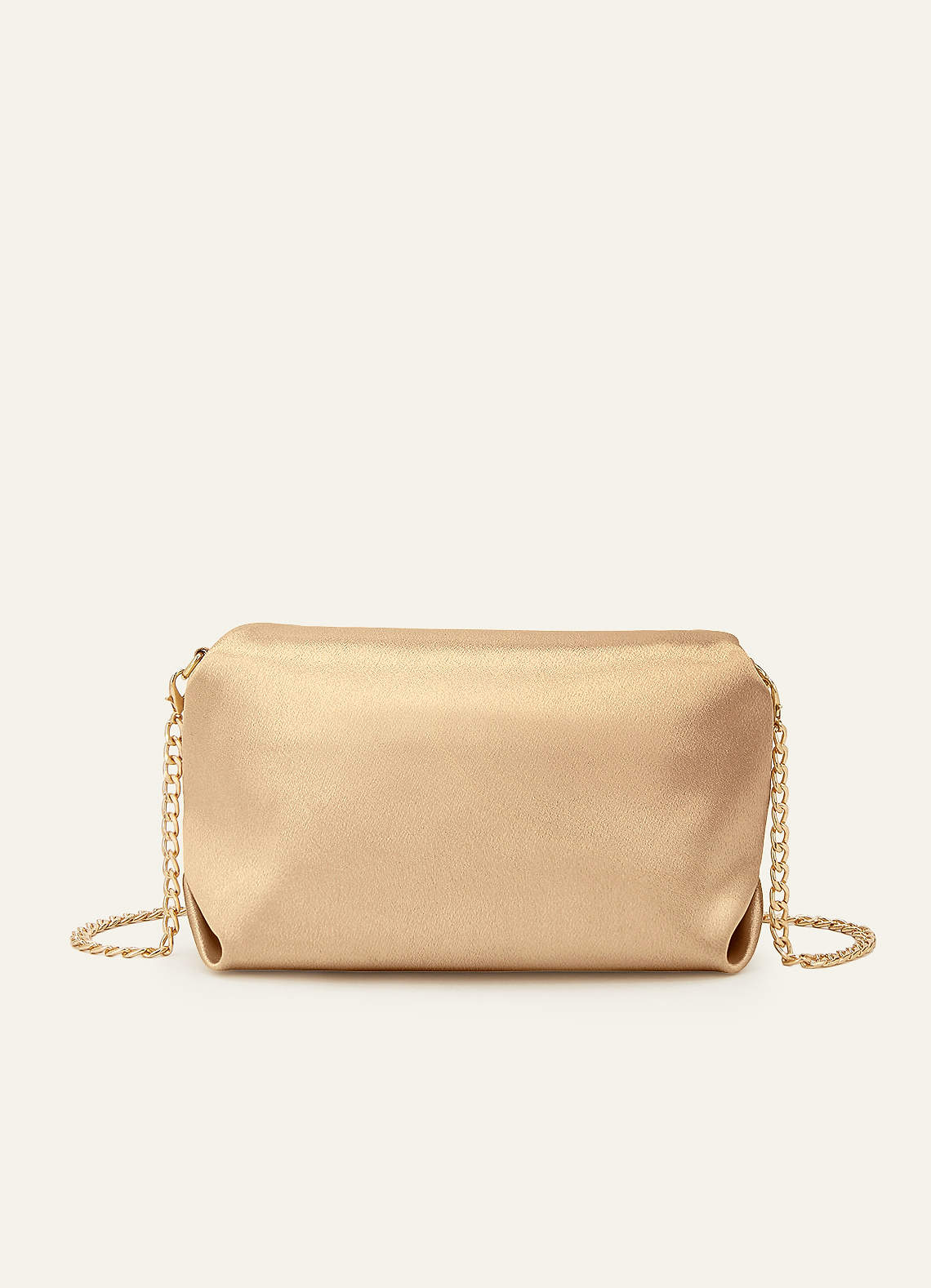 front Matchande färg stretchig satin strass kuvertväska med fyrkantigt spänne