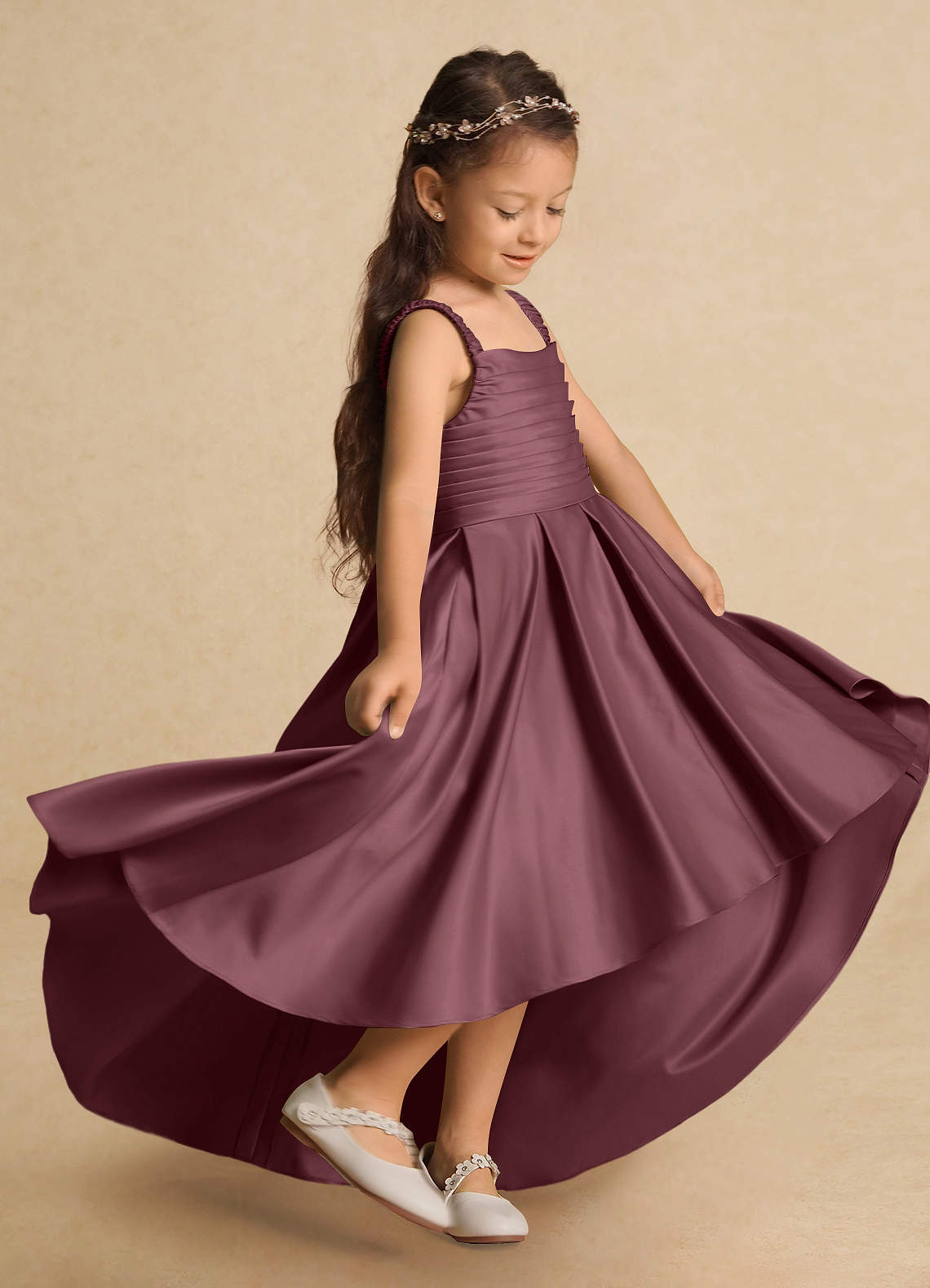 Sangria Luxury Satin Kids Bow Tie