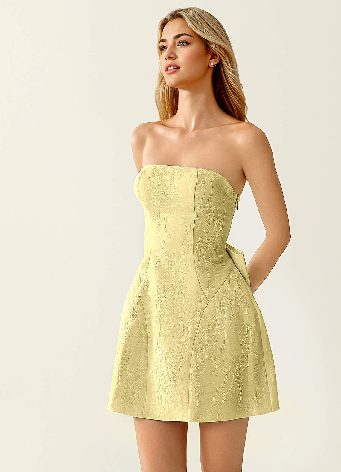 Hadleigh Yellow Mini Dress image4