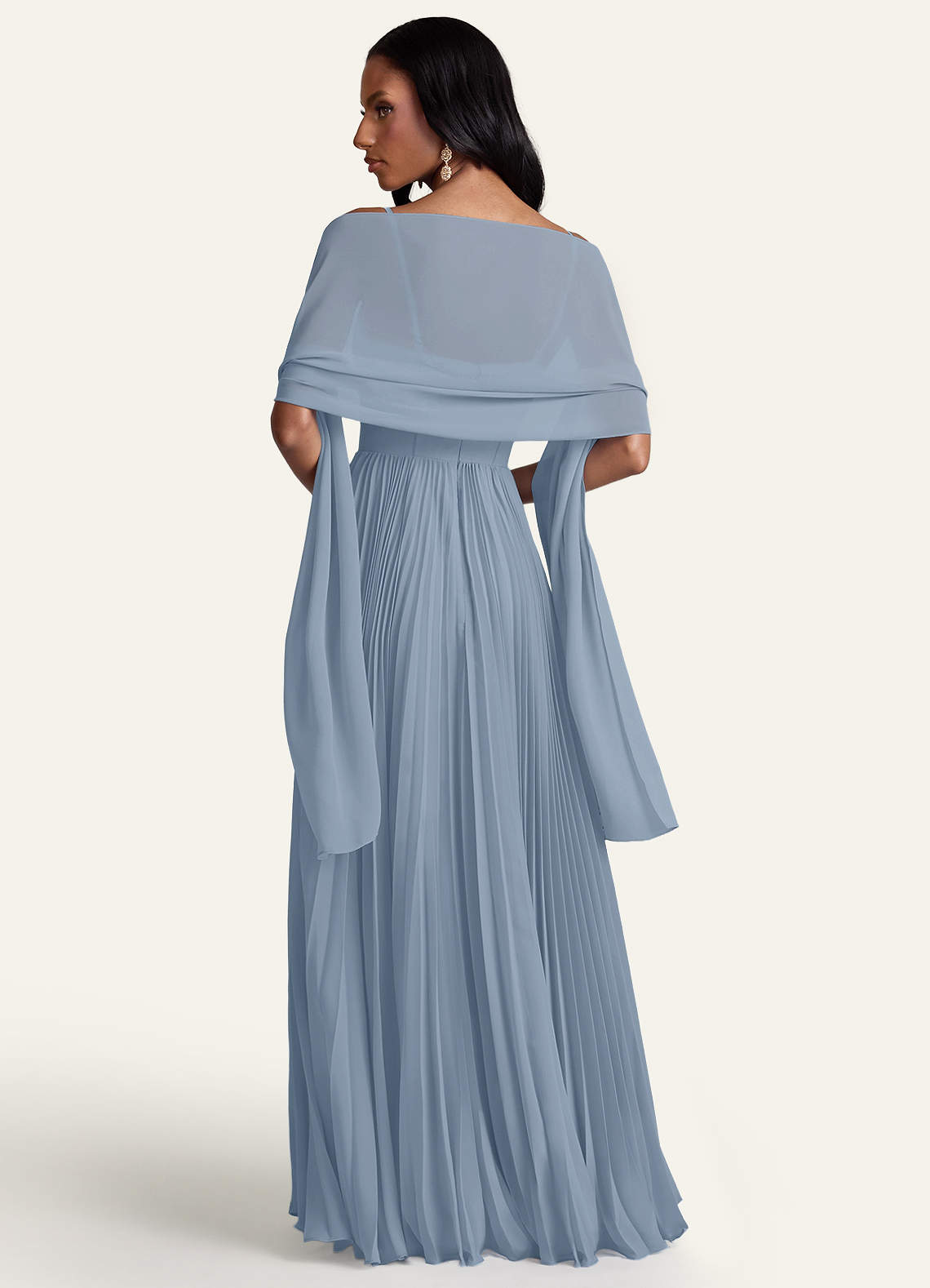 front Azazie Matching Color Ireland Chiffon Shawl