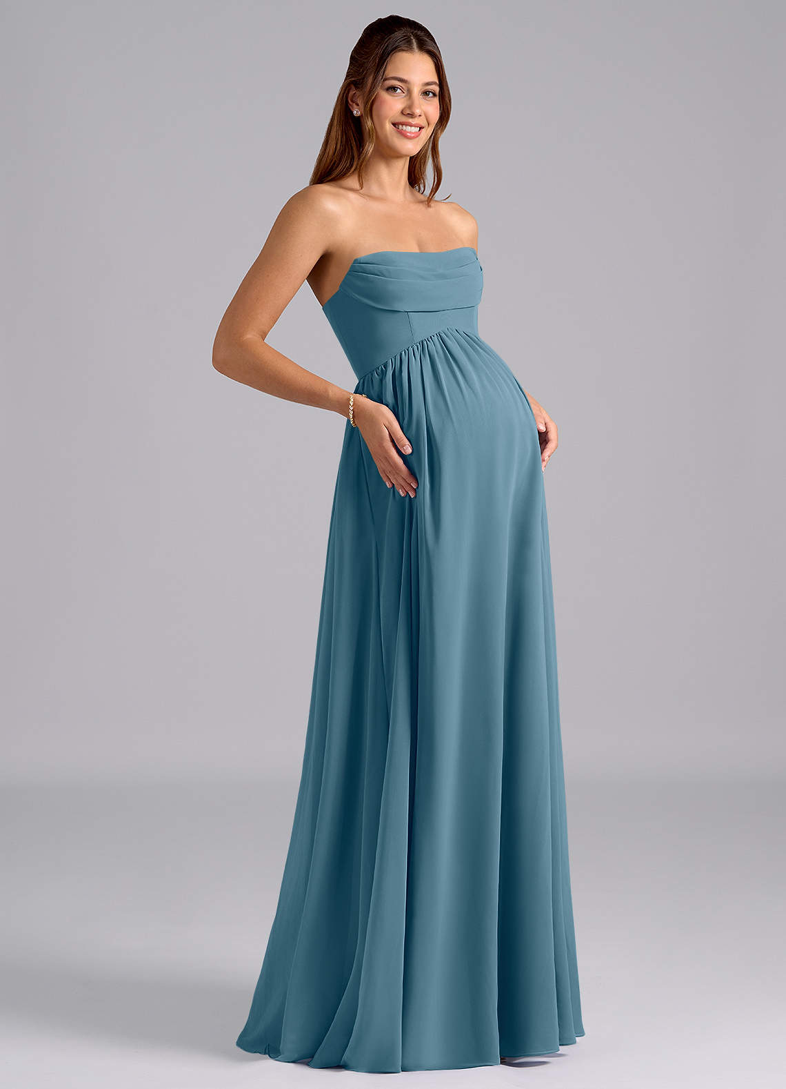 Satin Midi Dress Strapless Dessy Maternity Cuffed Strapless Maxi Bridesmaid Dress With Front Slit In Sky Satin Midi Dress Strapless Dessy Maternity Cuffed Strapless Maxi Bridesmaid Dress With Front Slit In Sky