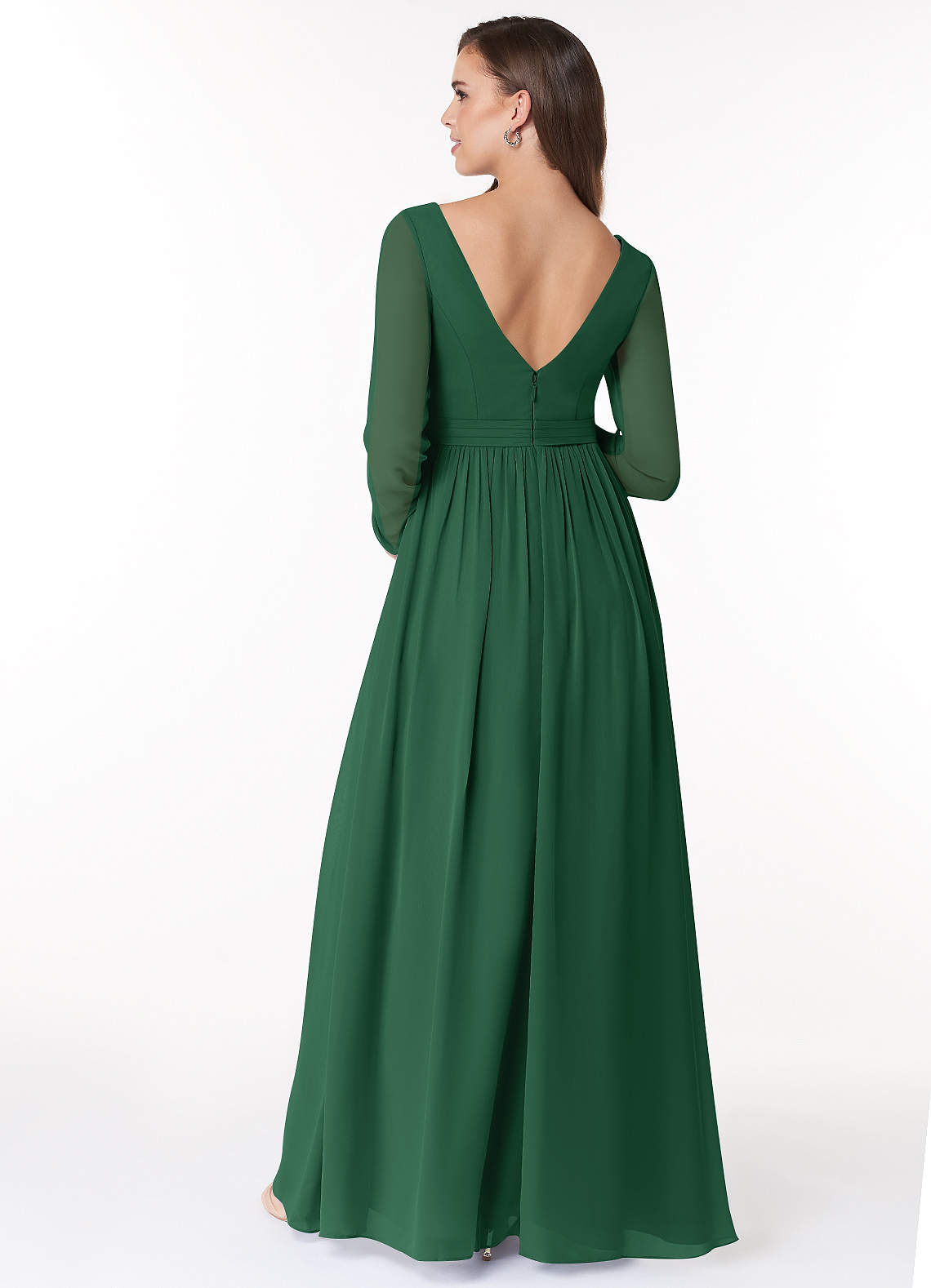 Azazie Teton Dark Green Maternity Bridesmaid Dresses | Azazie