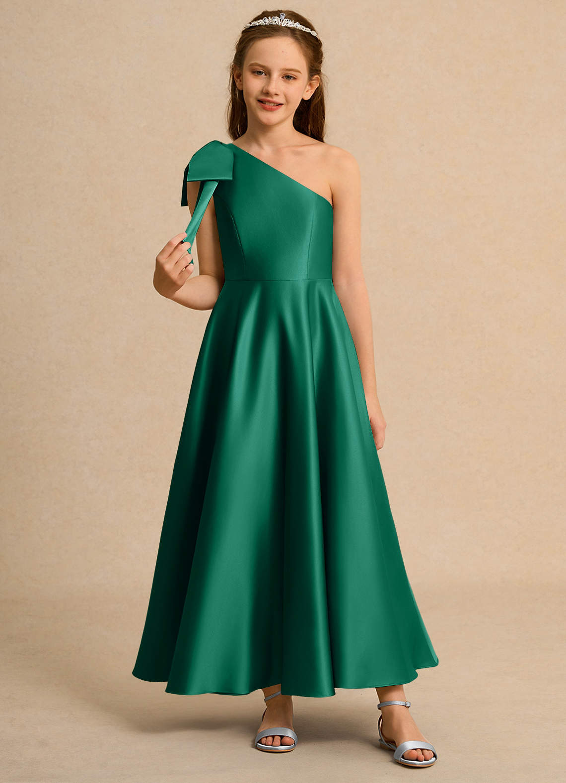 emerald green dresses for girls Kids Girls Emerald Green One Shoulder Glittery Party Dress – Children's  Territory a Unit of VIC&SI LLC