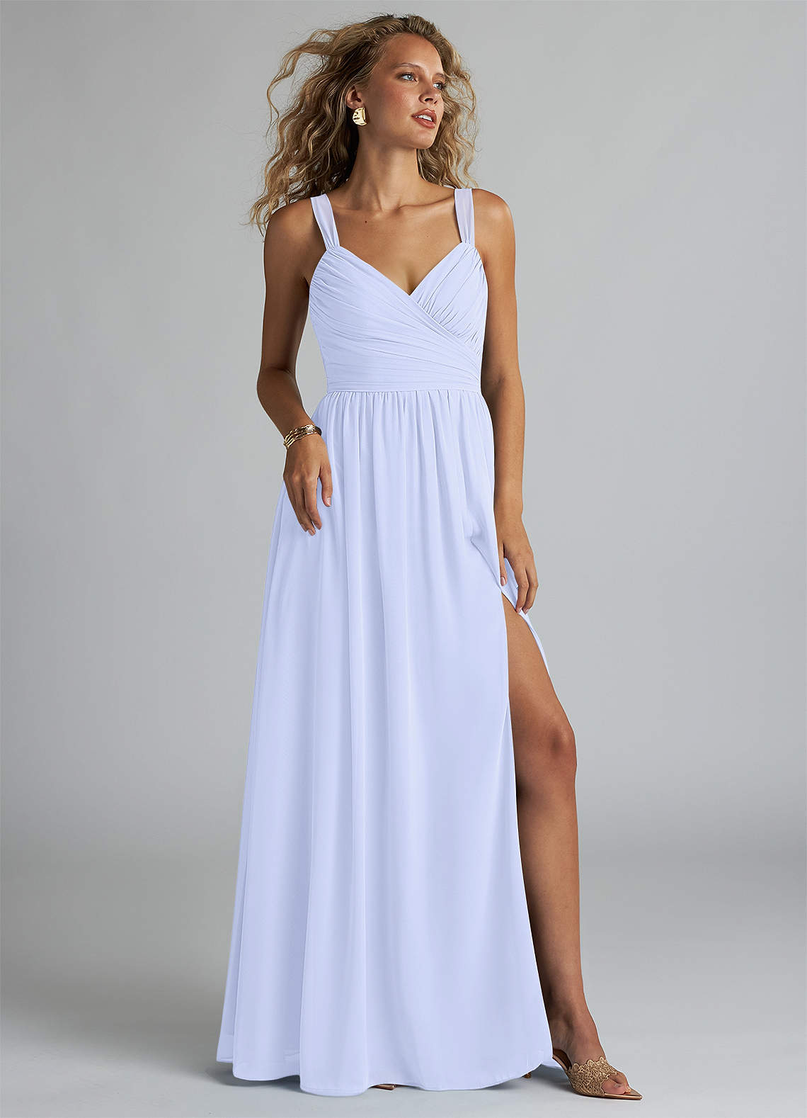 Azazie Aziza Lavender Chiffon Bridesmaid Dresses | Azazie Azazie Aziza Lavender Chiffon Bridesmaid Dresses | Azazie