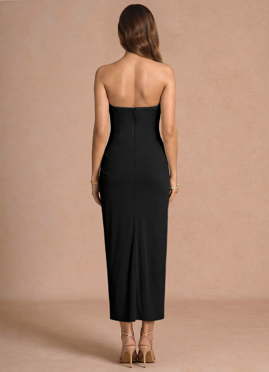 knee length dresses for ladies Anais Merino Wool Ponte Fit & Flare Dress - Black  Anais Fit & Flare Dress