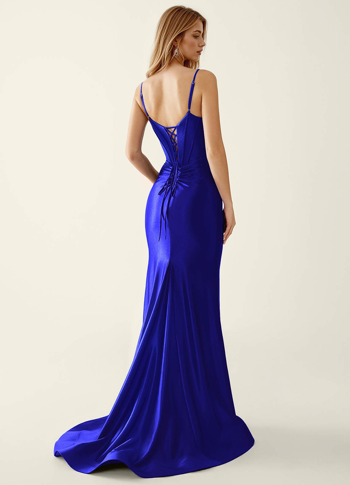 green emerald velvet dress La Femme 32161 Dress | La Femme Dresses main image 0