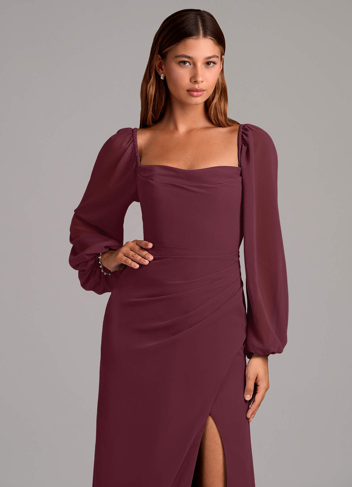 cranberry bridesmaid dresses Kanali K Size 14 1801 Dress Whether youre walking down the aisle as a bridesmaid or turning heads as a guest Burgundy & Dark Red Bridesmaid