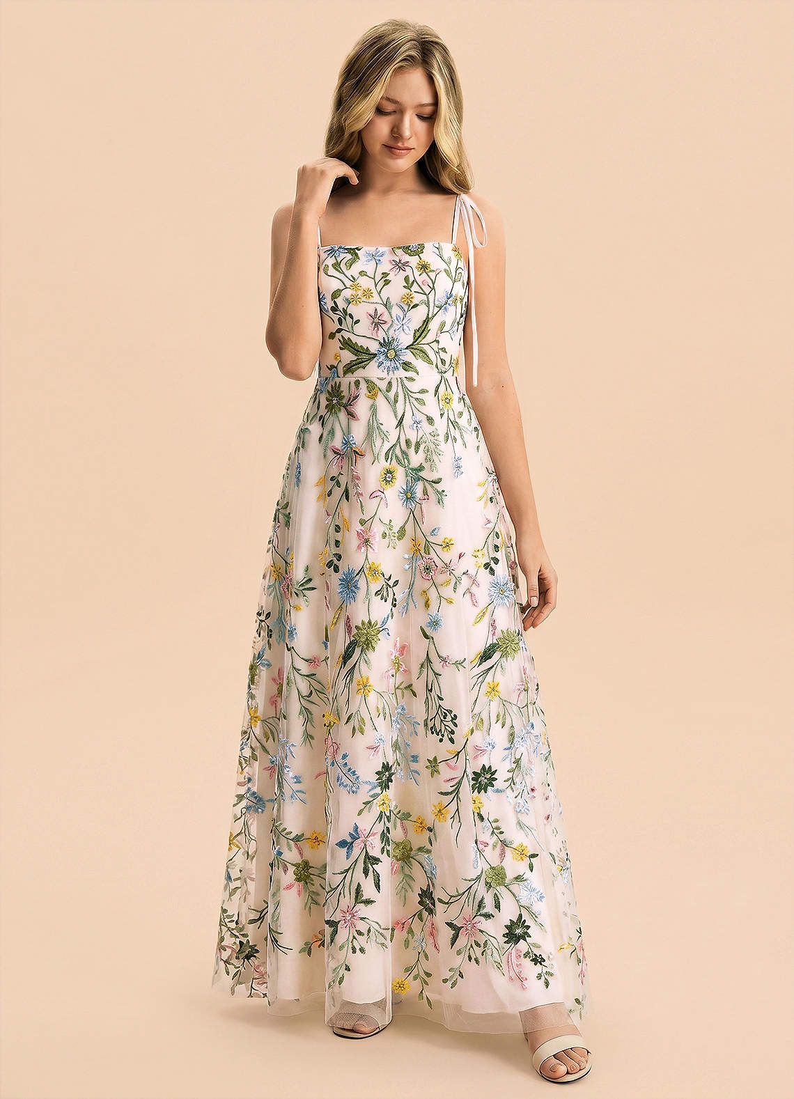 front Azazie Bridget Junior Formal Dress