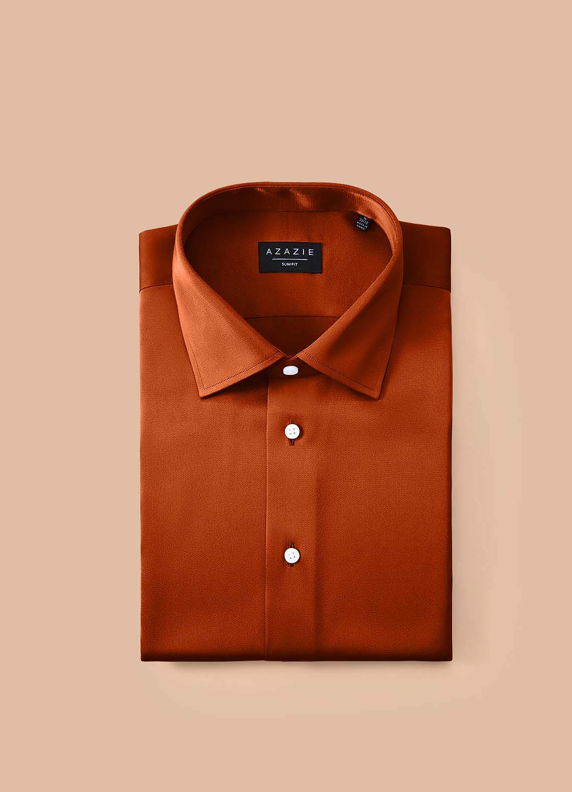 slim fit dress slacks Tennessee' Orange and White Check Long Sleeve Beyond Non-Iron® Cotton main image 0
