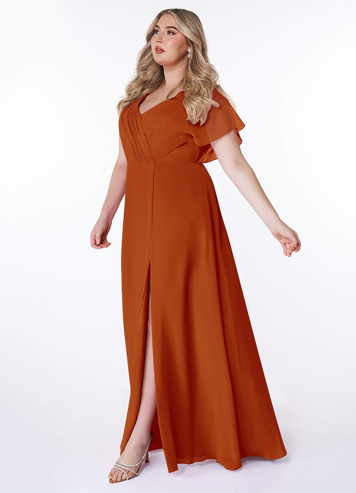 Paprika Azazie Rylee Bridesmaid Dresses Azazie