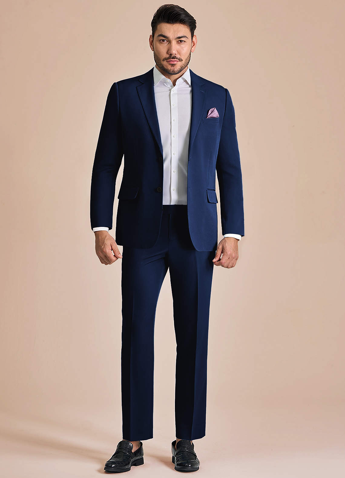 front James Azul Traje