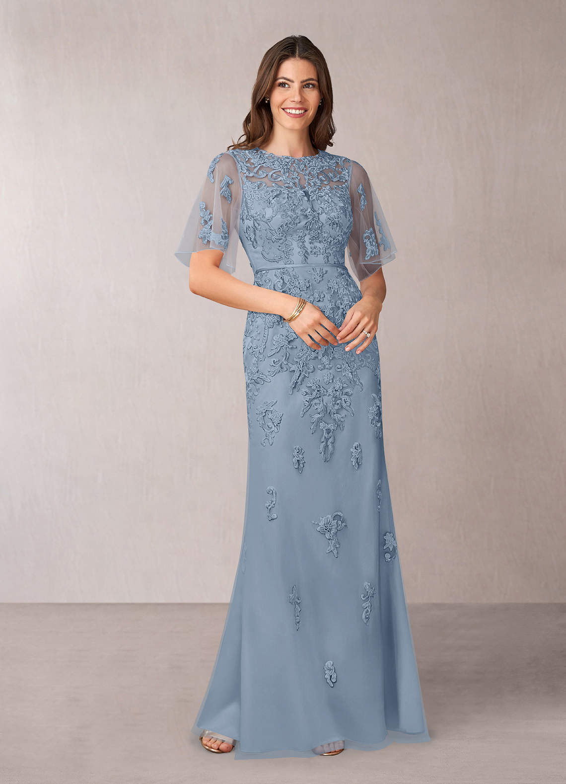Classic Multiway Infinity Dress In Dusty Blue For Sale - Bridesmaids  Dresses | Model Chic