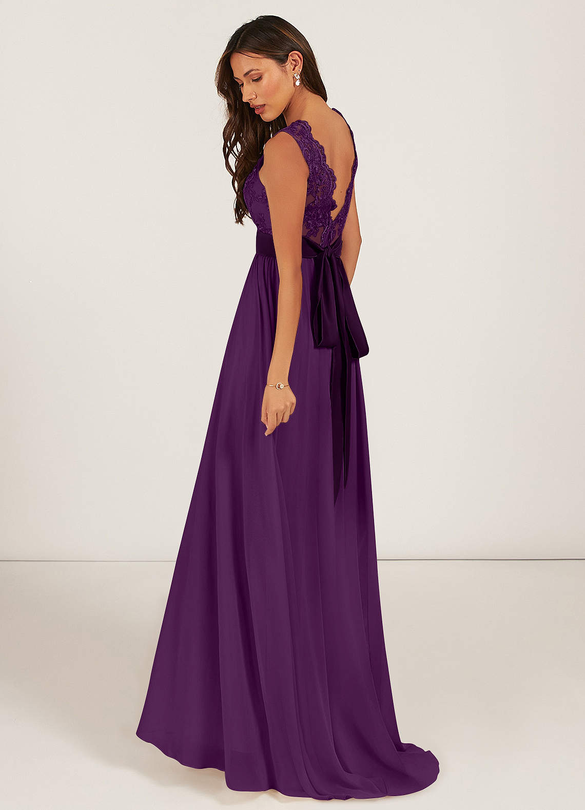 Azazie Gertrude Grape Bridesmaid Dresses | Azazie