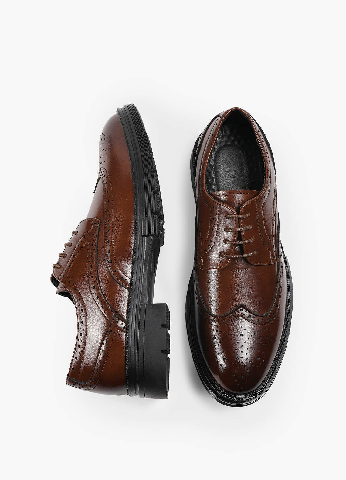 front PU Brogue Business Loafers