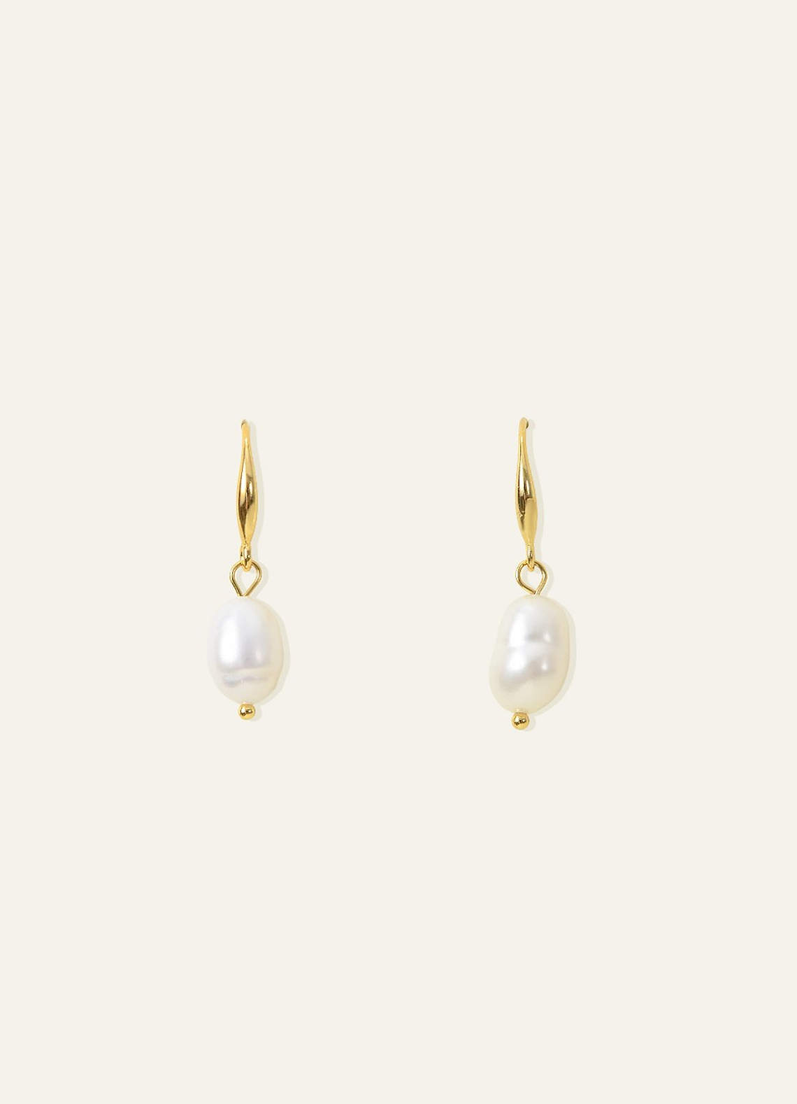 front Classic Pearl Drop Earrings