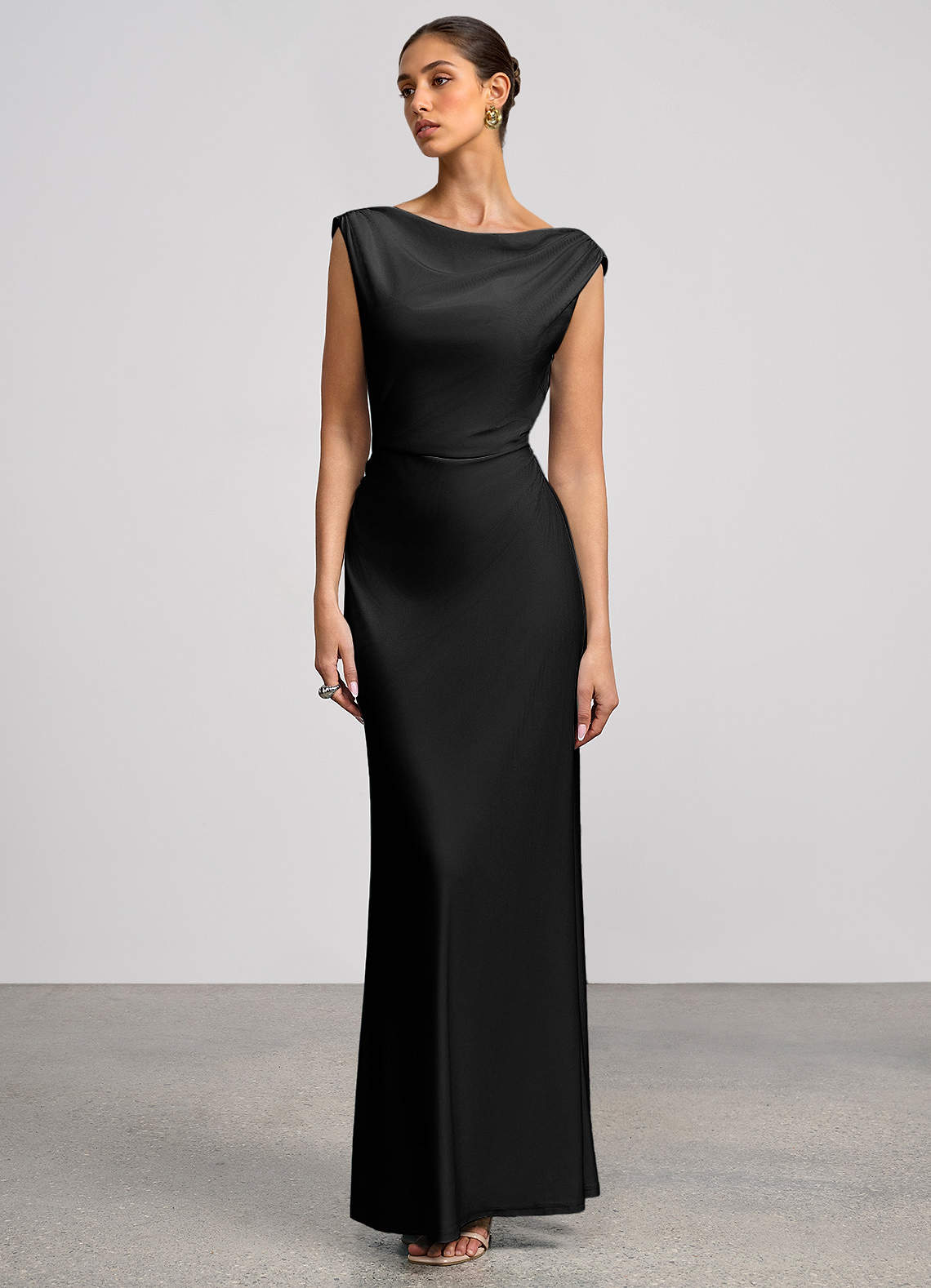 Althea Black Maxi Dress image3
