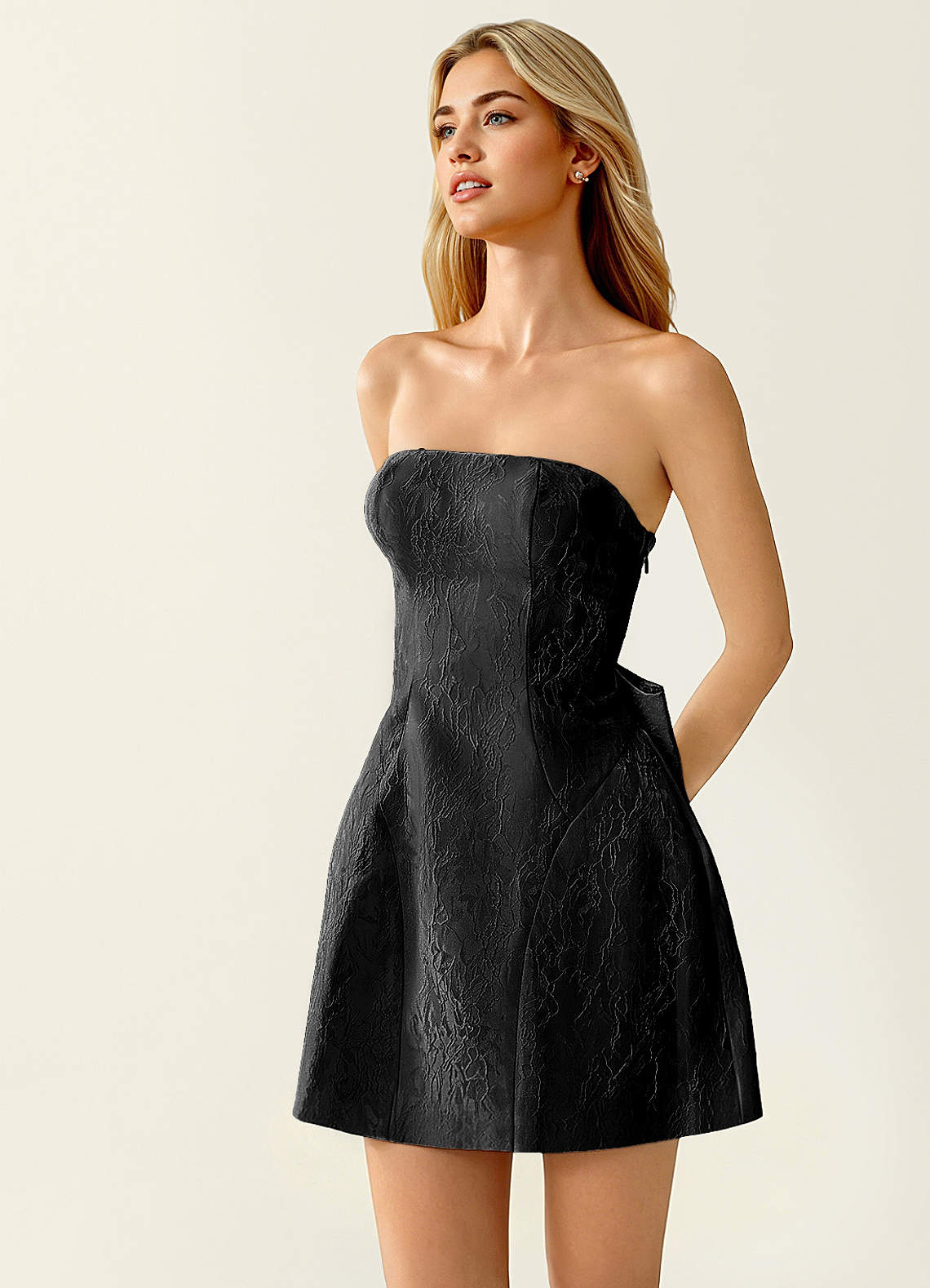 Hadleigh Black Mini Dress image4