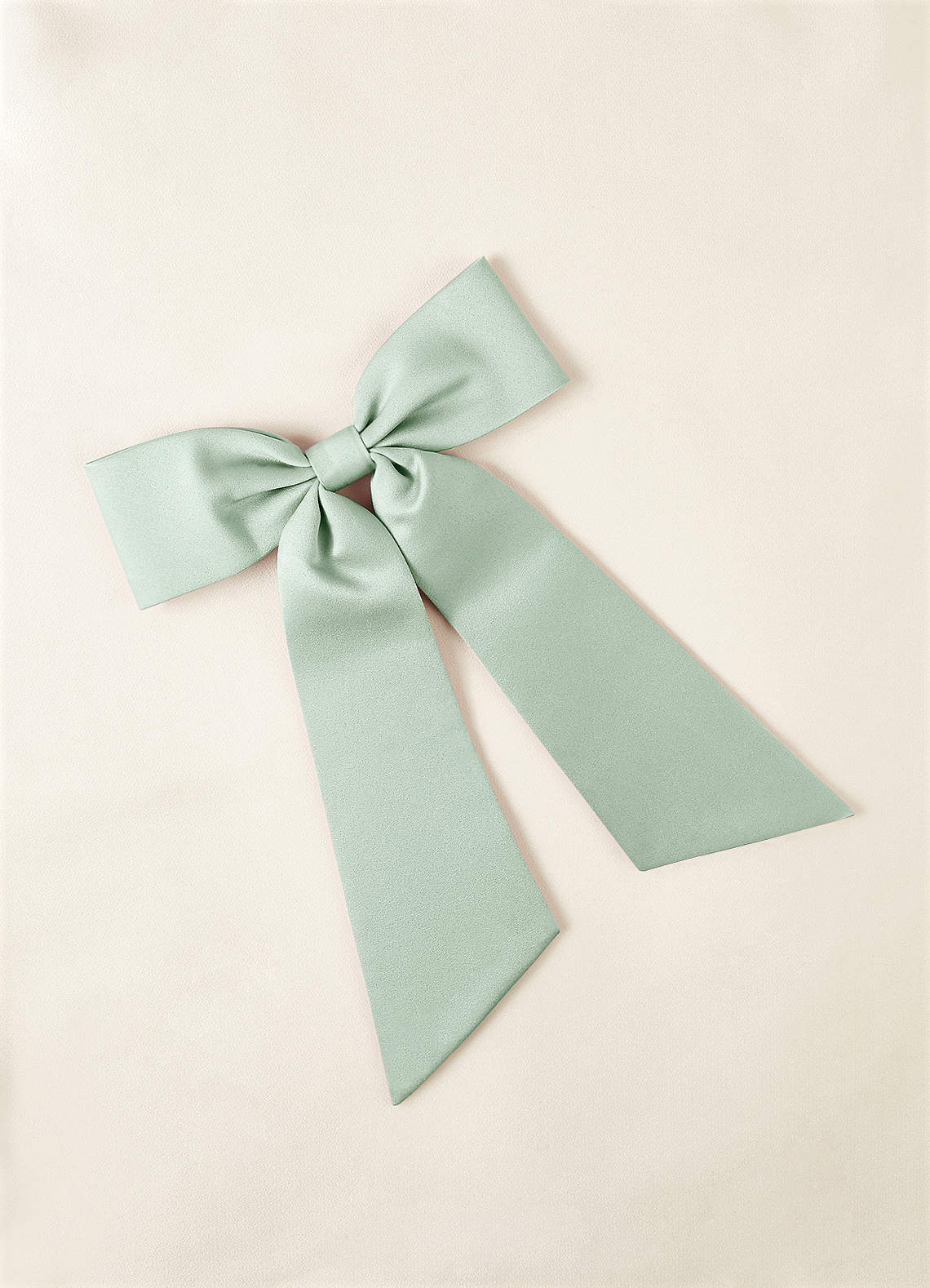 front Matching Color Matte Satin Bow Hair Tie Set