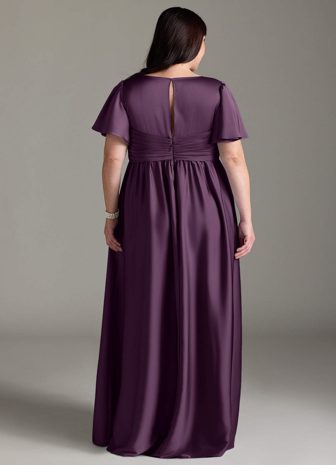 plum maternity bridesmaid dresses Azazie Verna