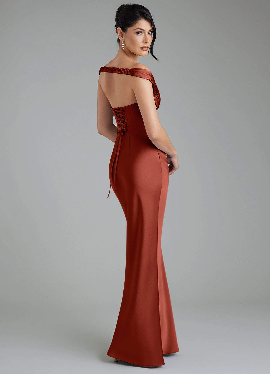 terracotta corset dress KissProm