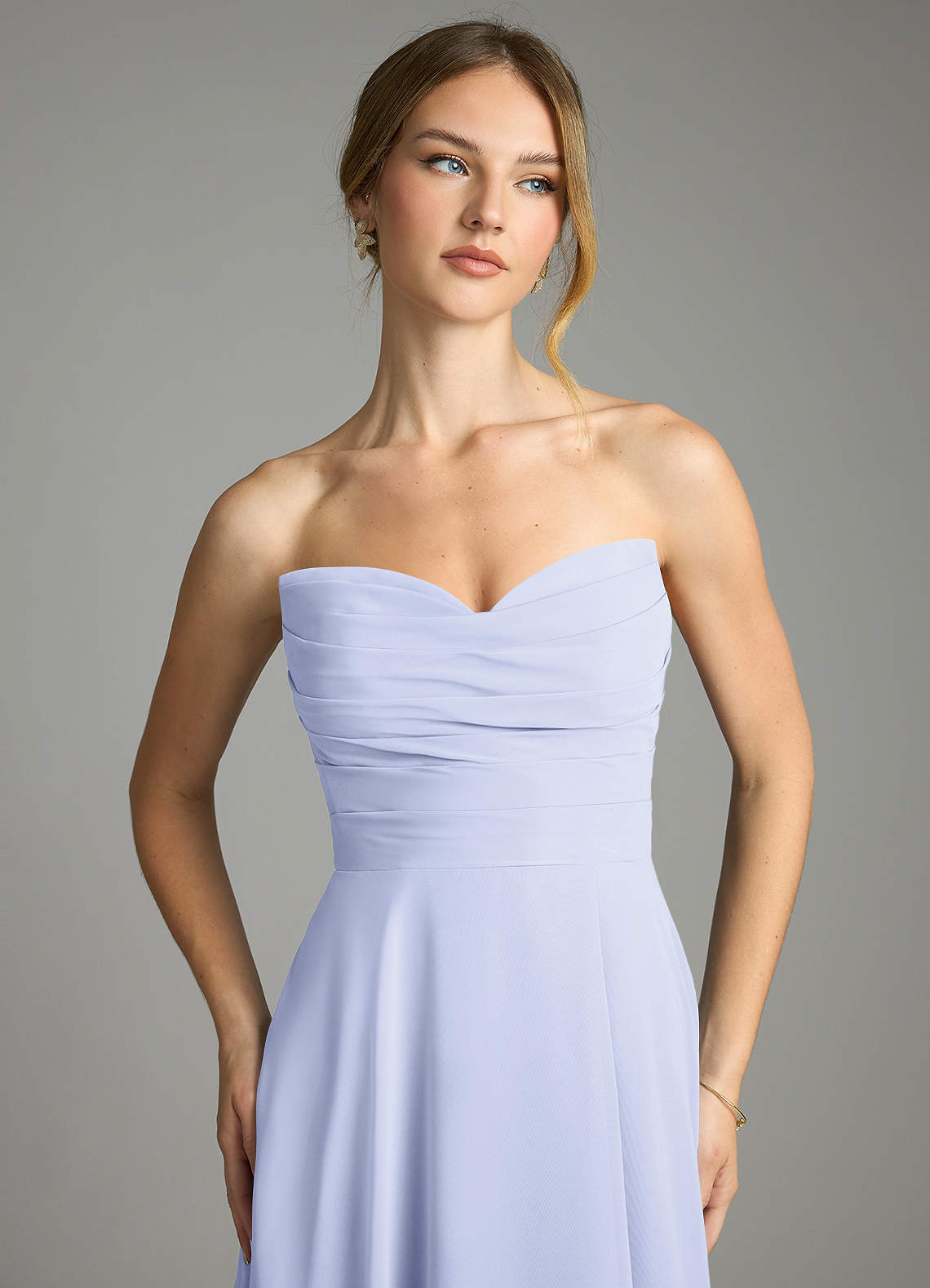 Azazie Ayla Lavender Chiffon Bridesmaid Dresses | Azazie