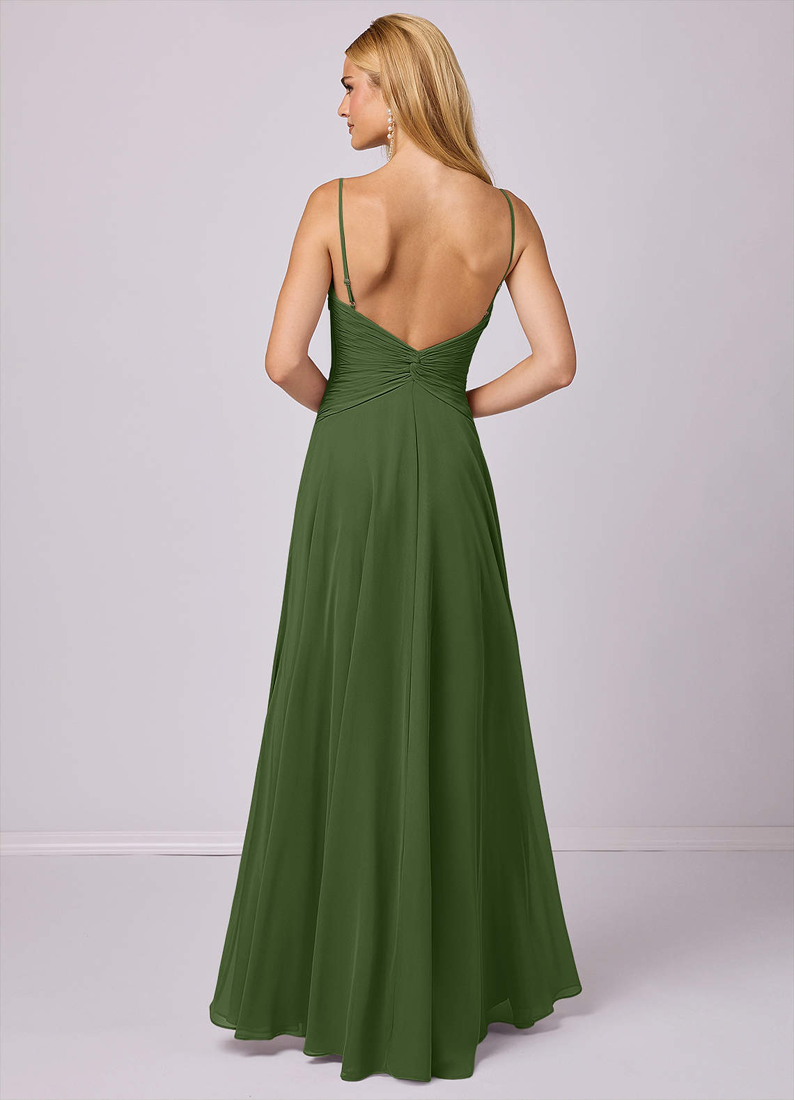 Barbie ♥ Azazie Bridesmaid Dresses Olive A-Line Chiffon Dress image1