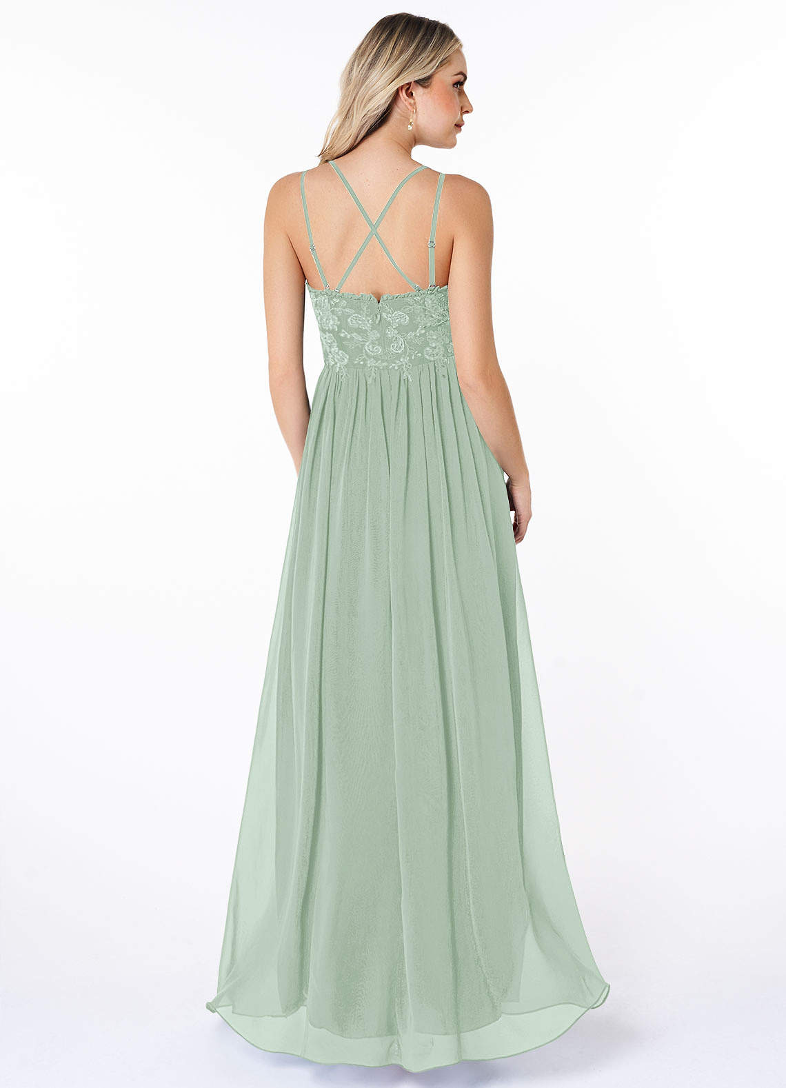 Azazie Shanna Agave Bridesmaid Dresses Azazie