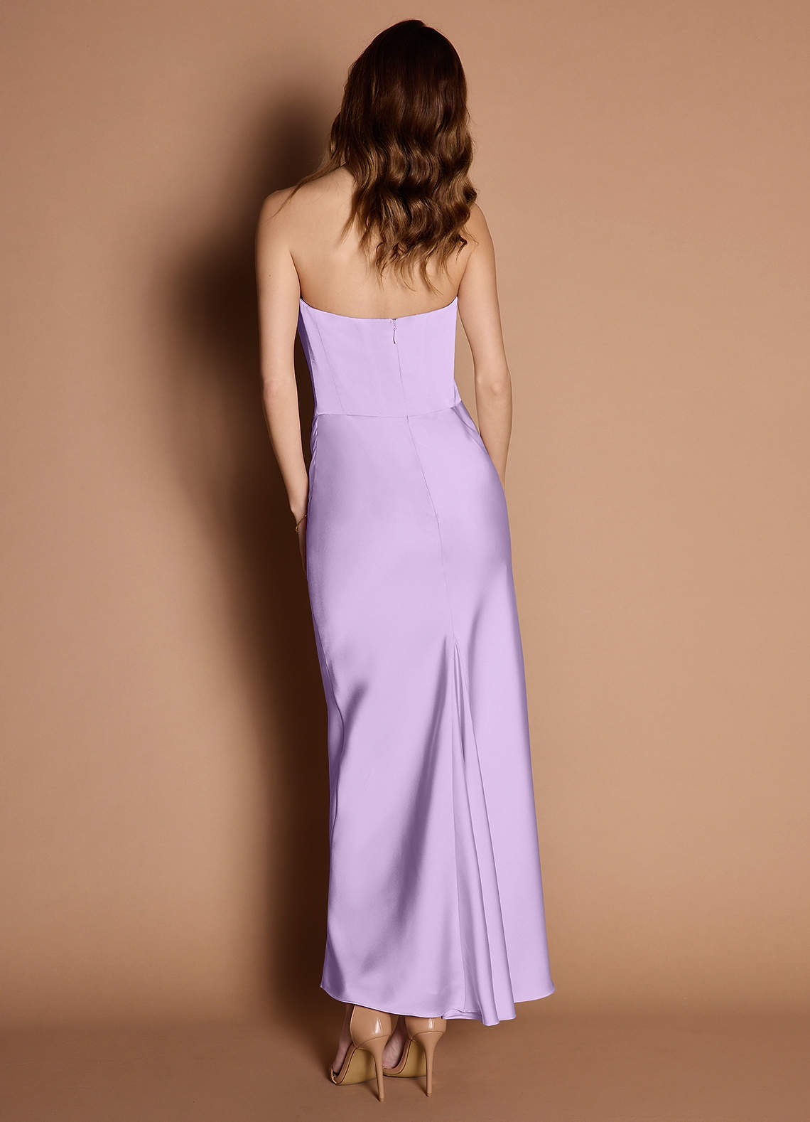 fadyen bias cut maxi dress lilac Tyla Satin Bias-Cut Maxi Dress