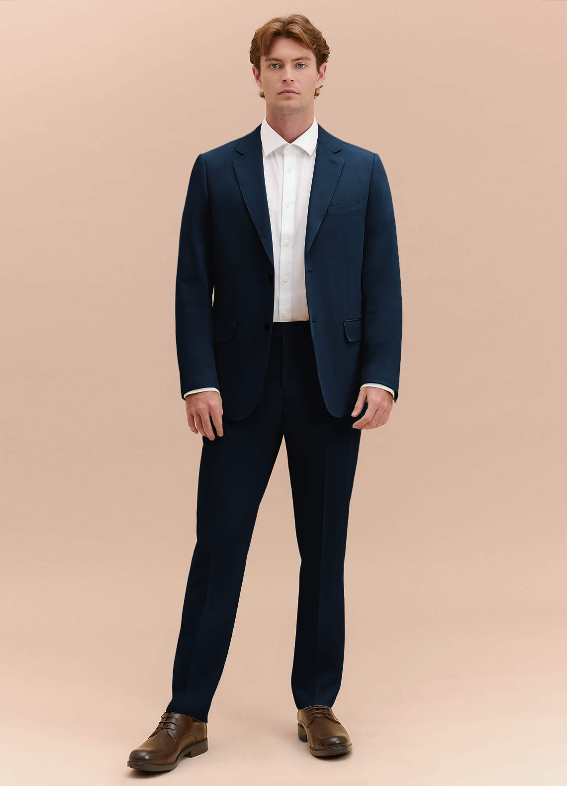 front William Navy Blue Comfort Blend Suit