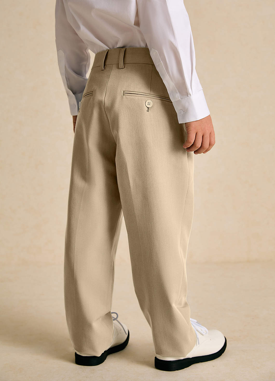 front Oliver Boys Tan 5-Piece Suit